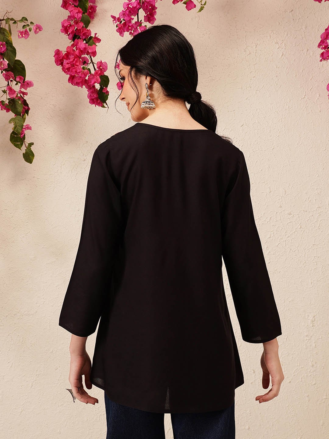 Kashmiri Aari Embroidered A-Line Flared Kurti