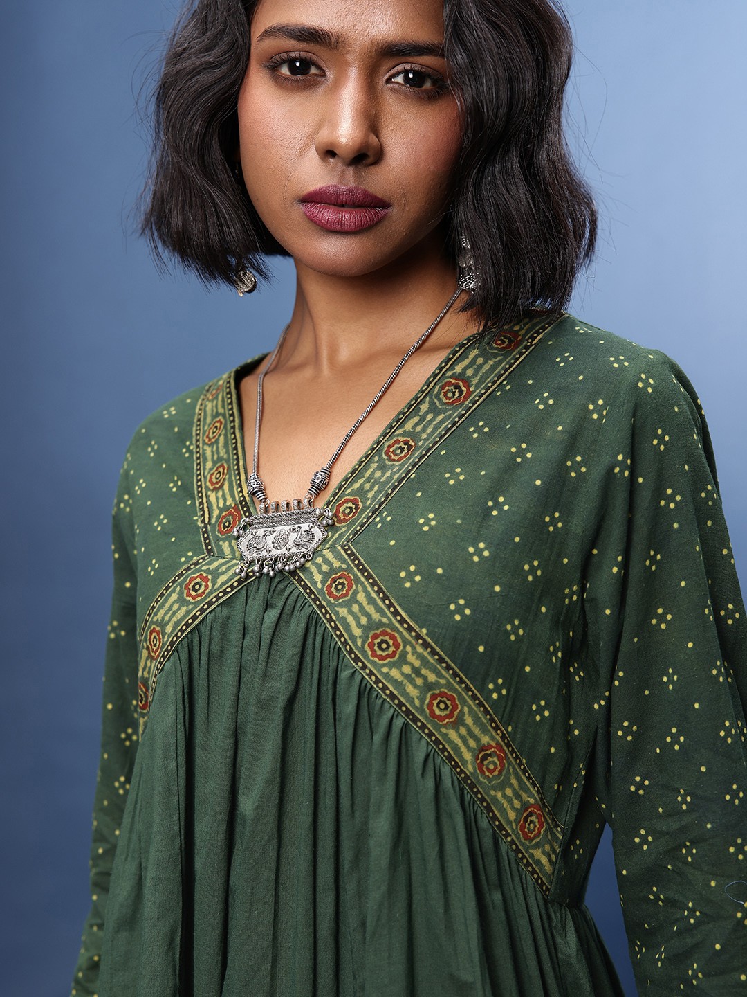 Ajrakh Empire Dress