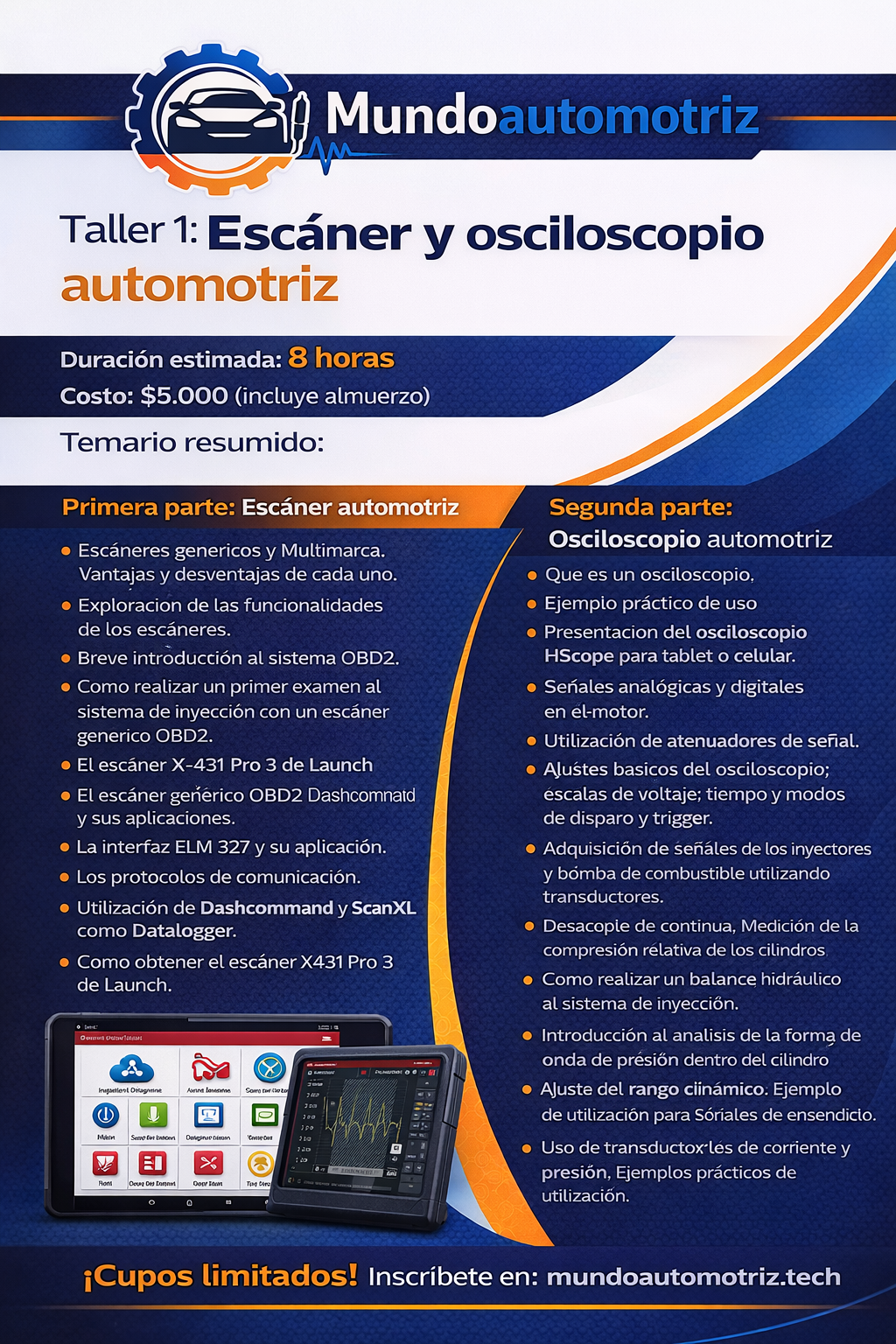 Taller 1: Escaner y osciloscopio automotriz