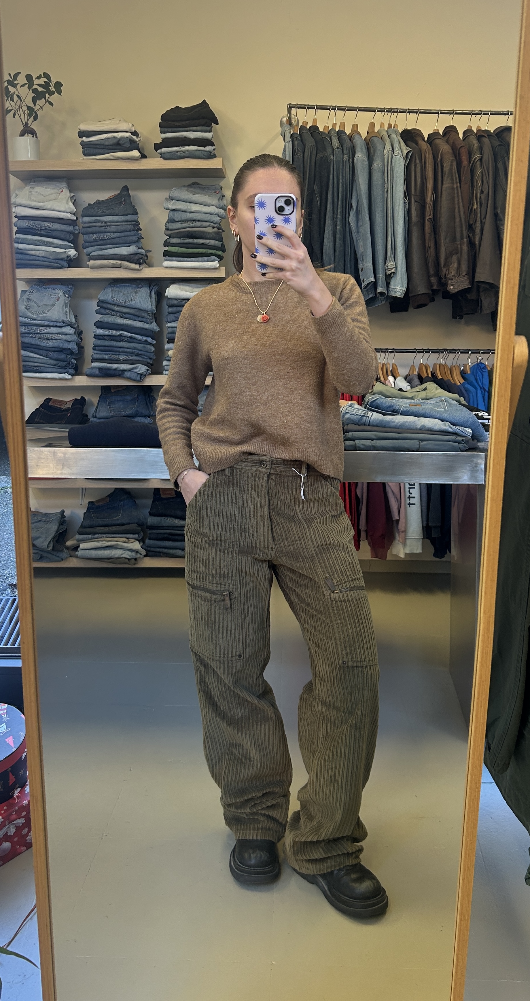 Brown Corduroy Cargo Pants taglia 44/46