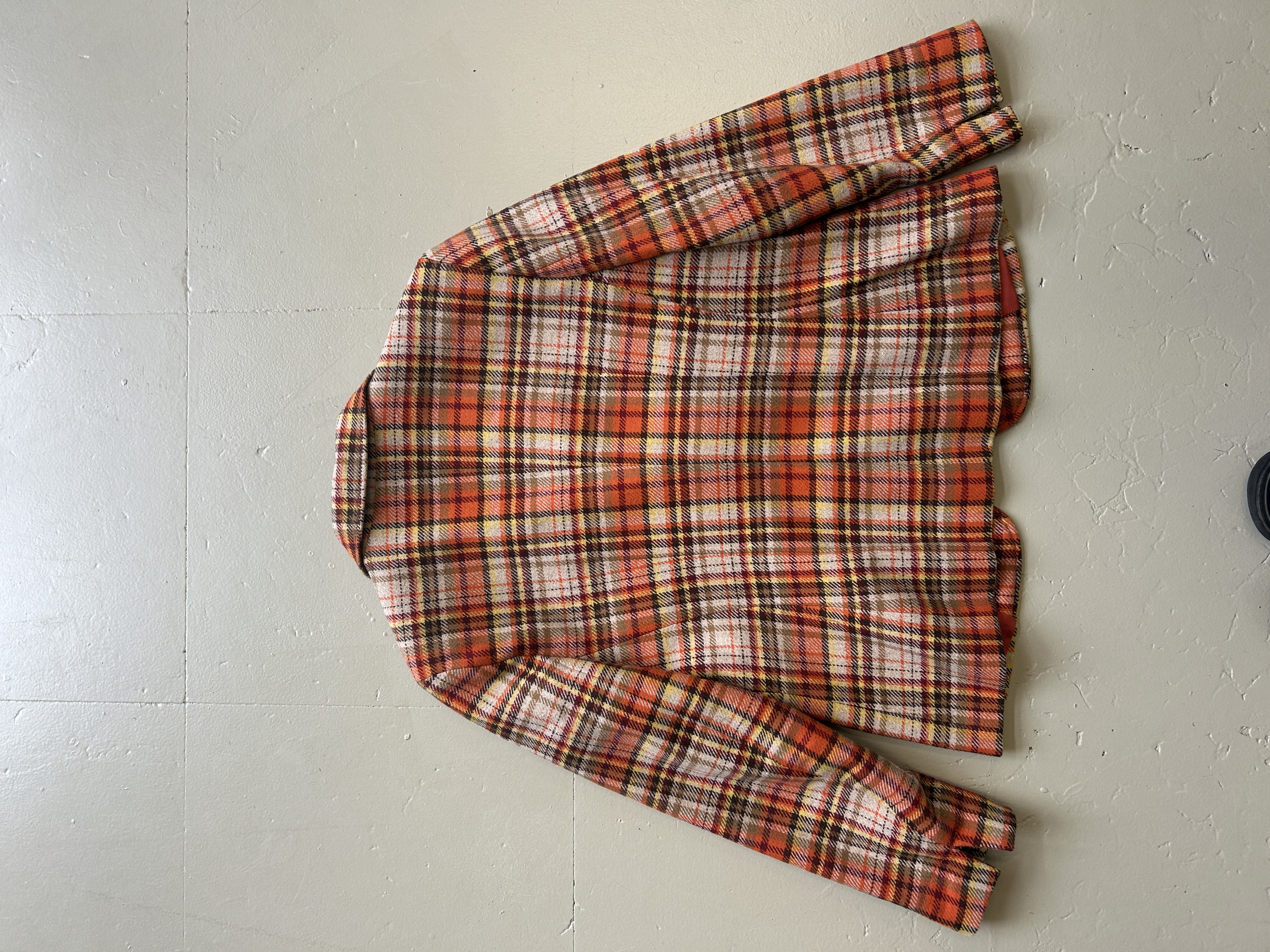 Blazer check arancione