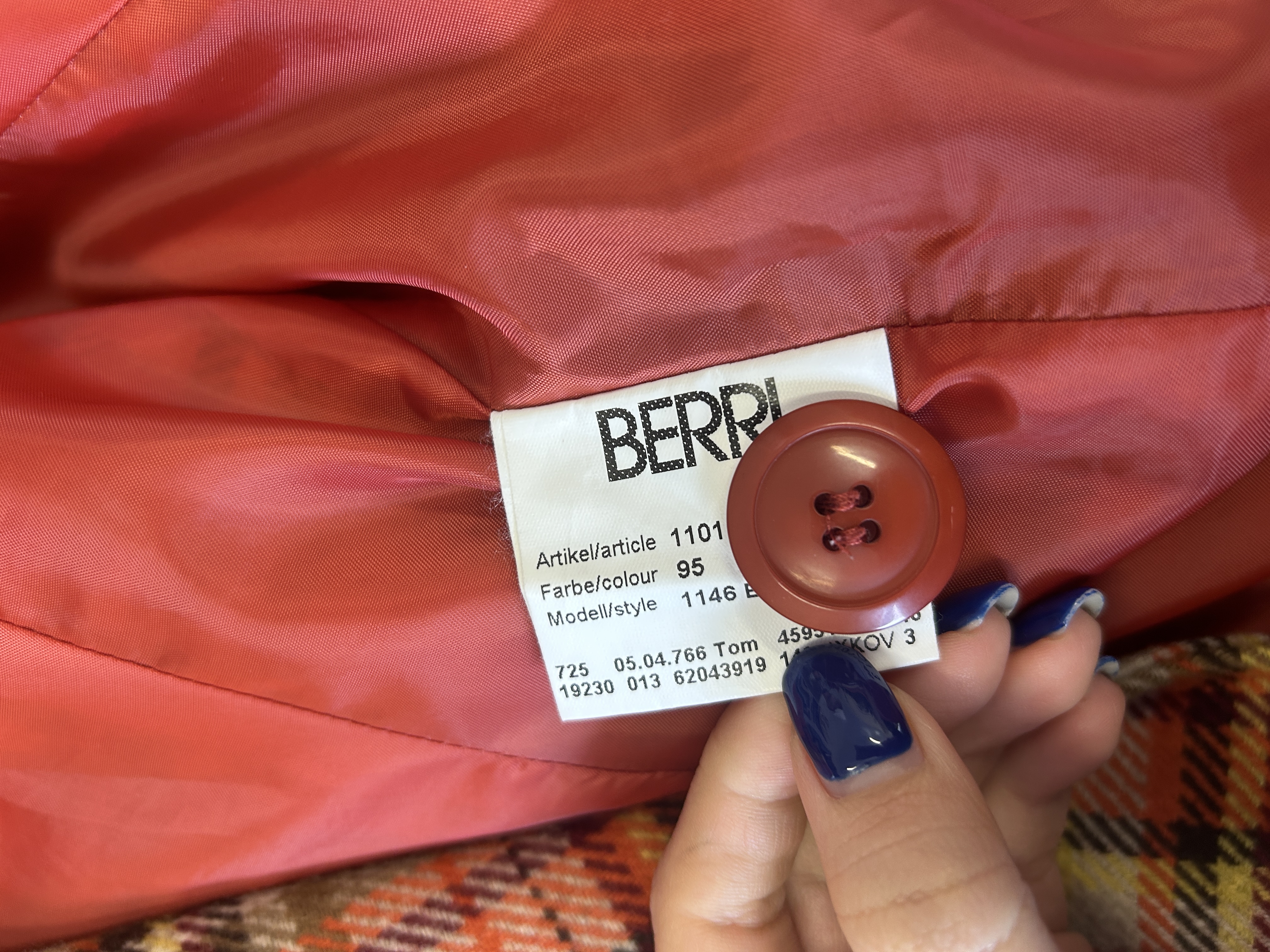 Blazer check arancione