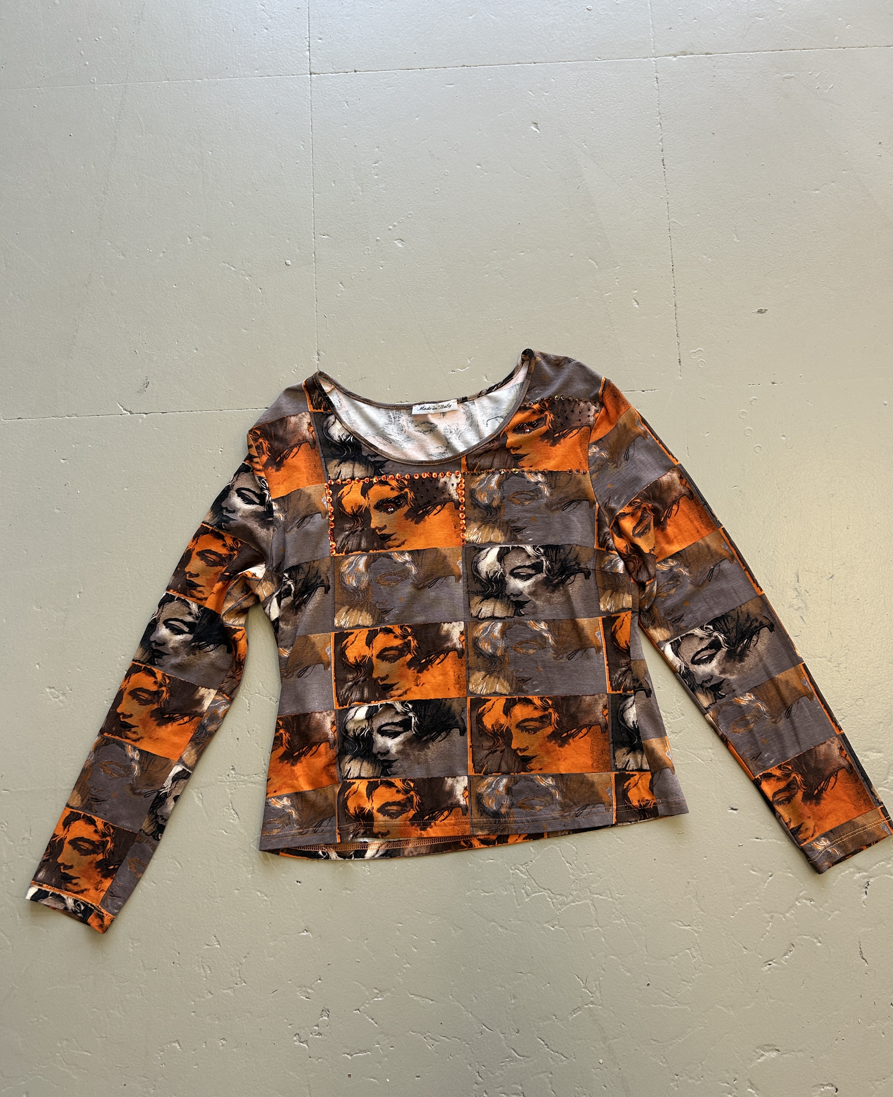 Graphic Long-Sleeve Shirt Taglia L