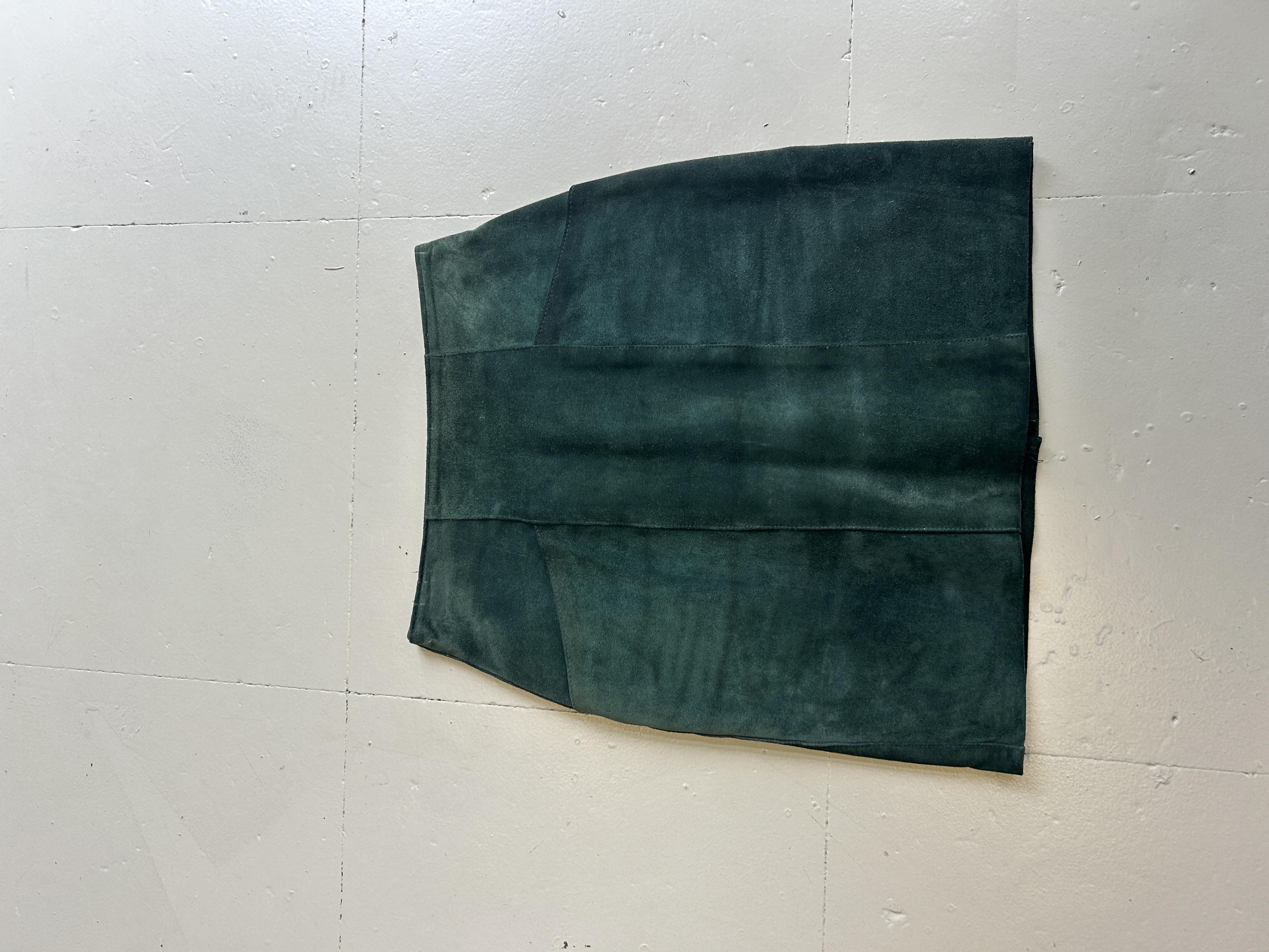 Blumarine Green Suede Skirt tg XS