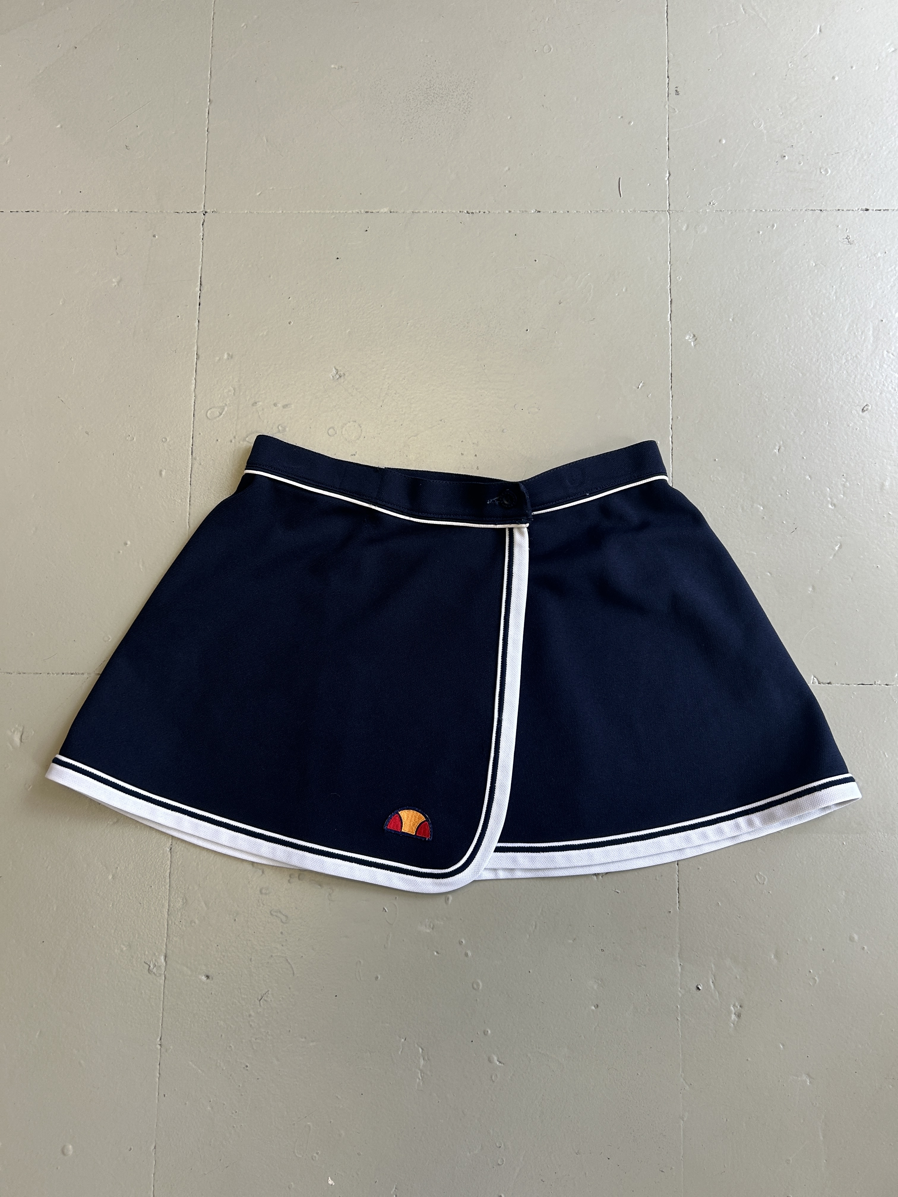 Navy Blue Skirt Ellesse vintage Tg XS