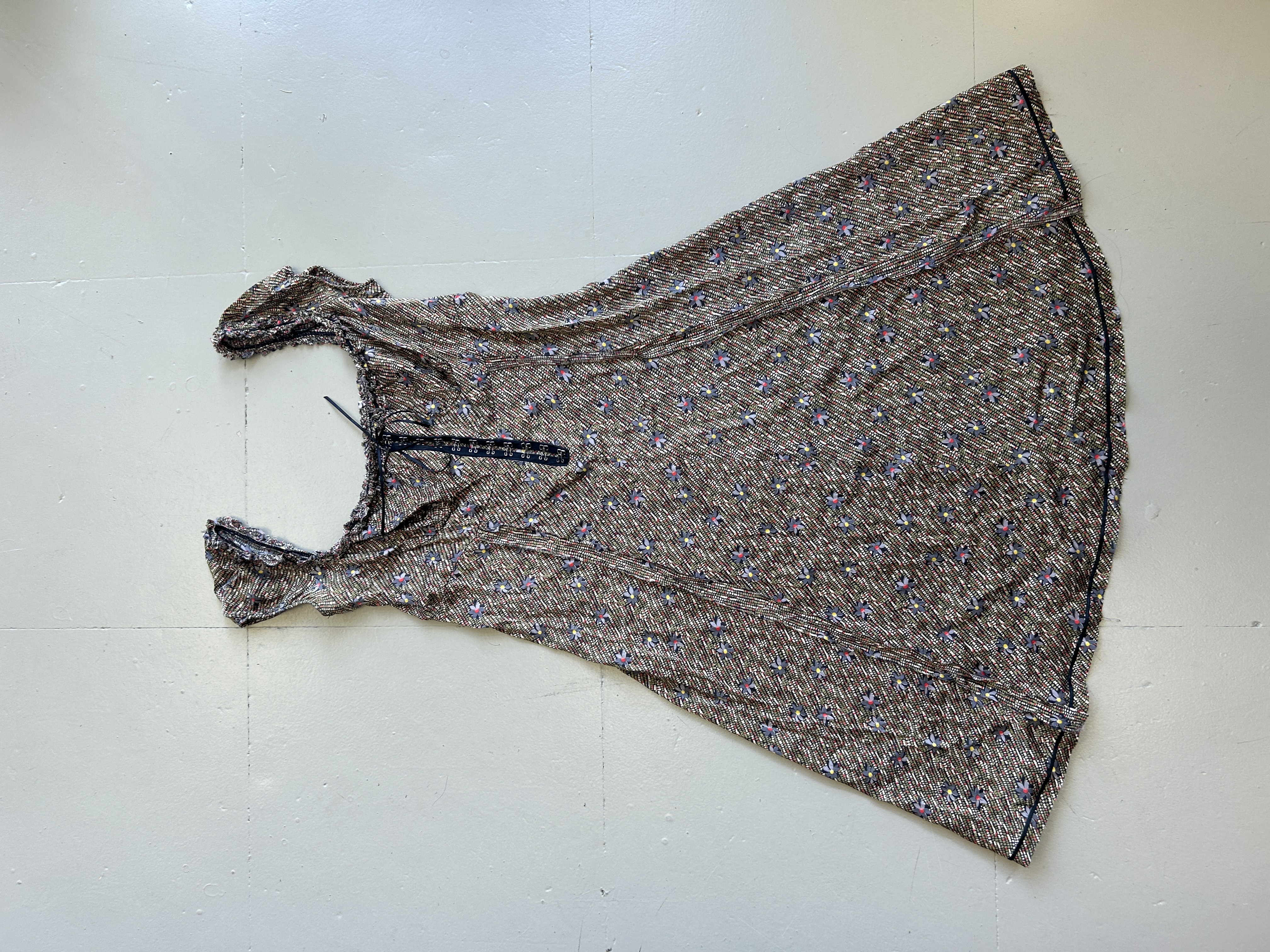 Patterned Silk Dress Taglia L