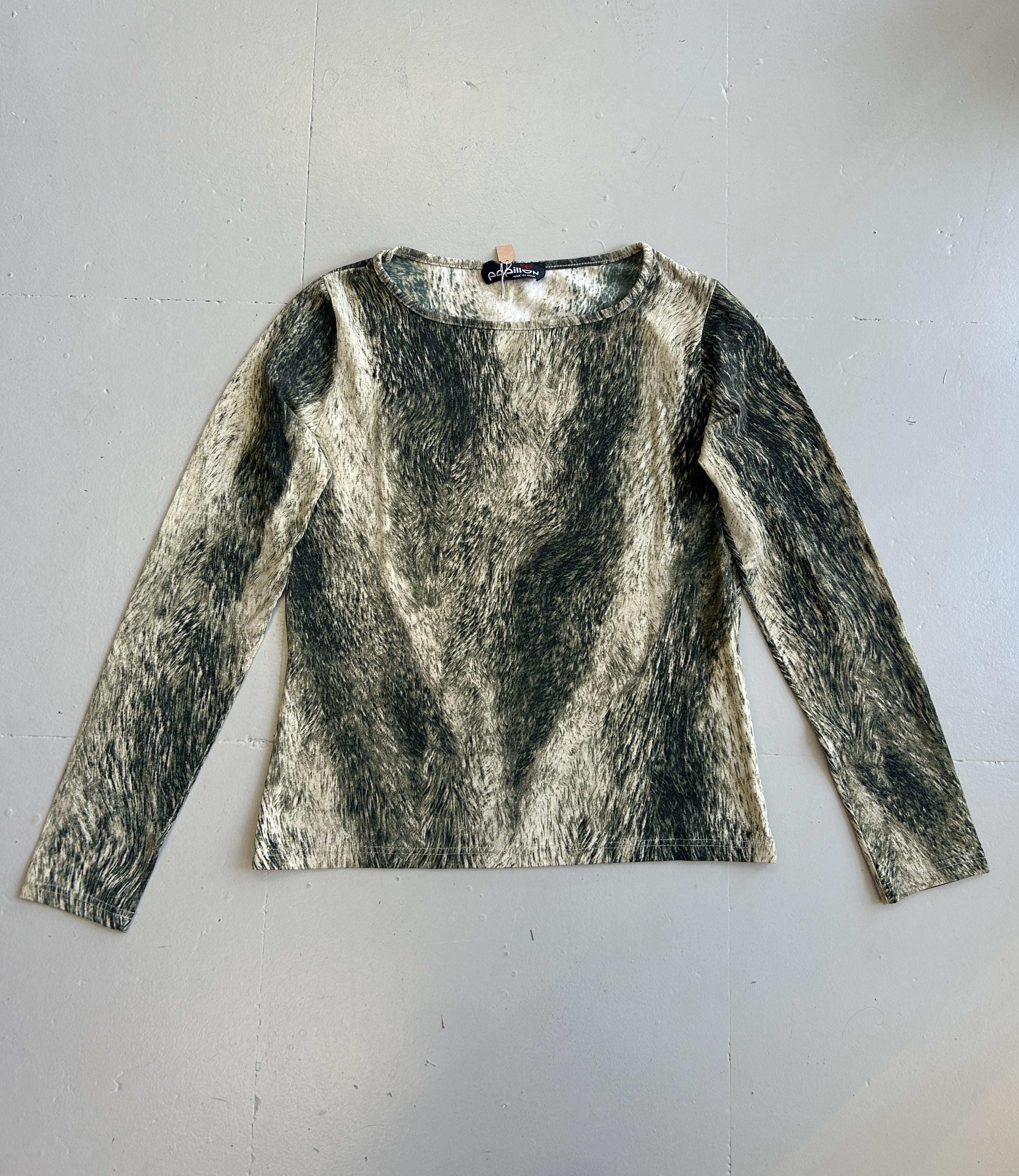 Patterned Long-Sleeve Top Tg M