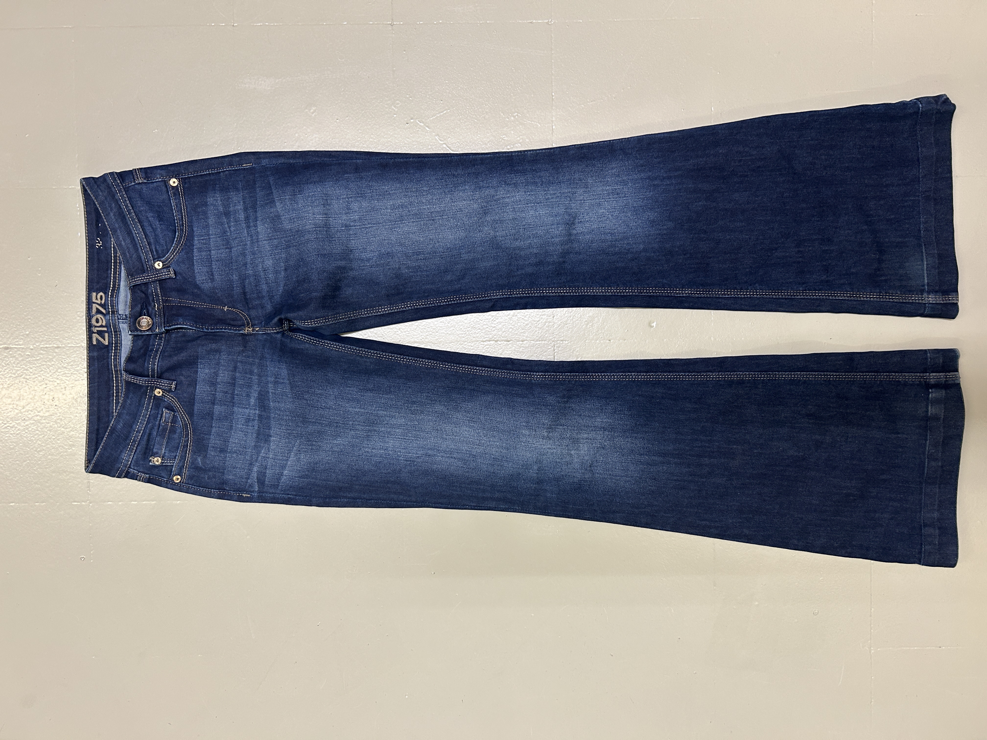 Blue Denim Jeans flared Tg S