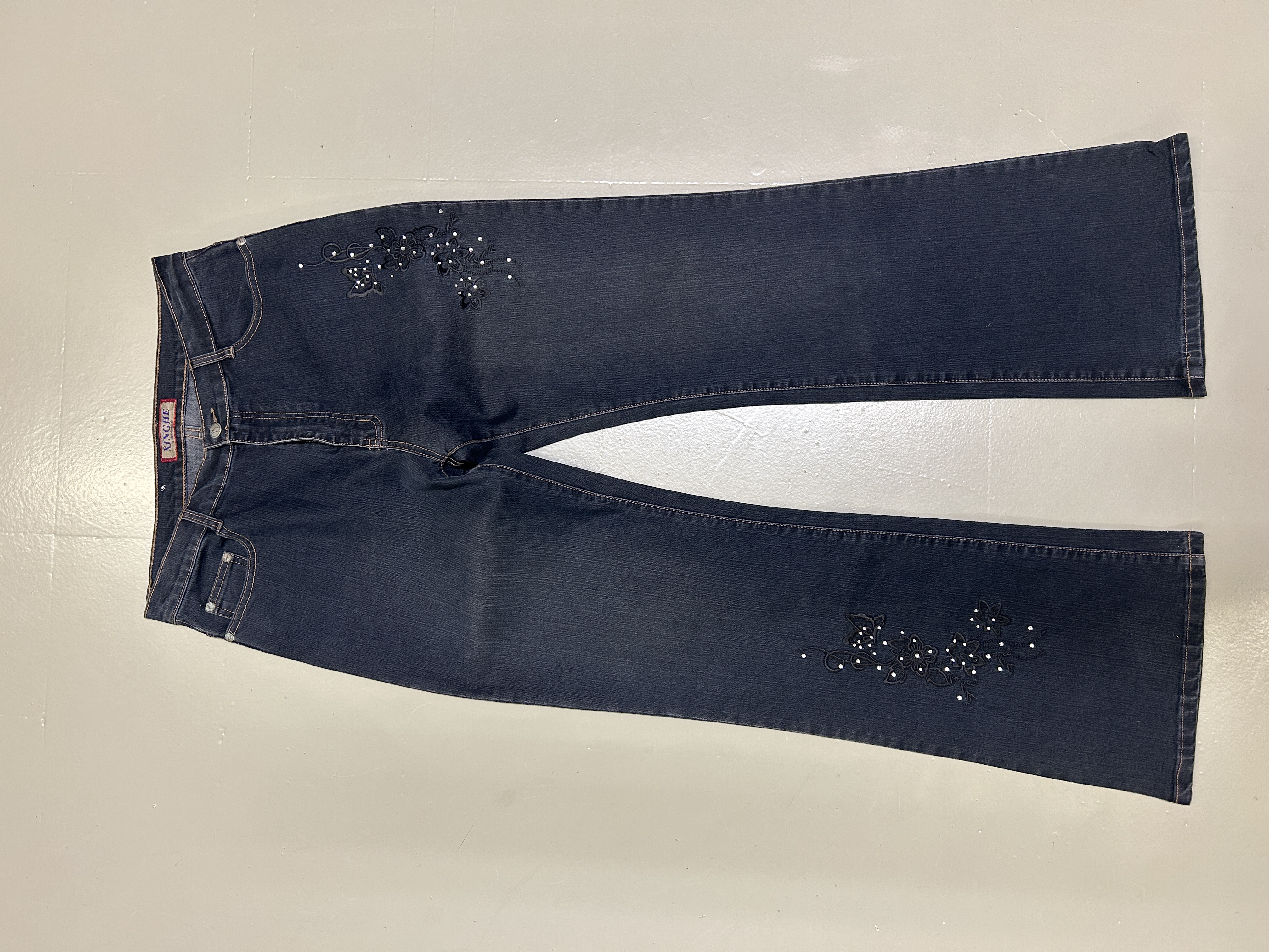 Women's Embellished Jeans Taglia L