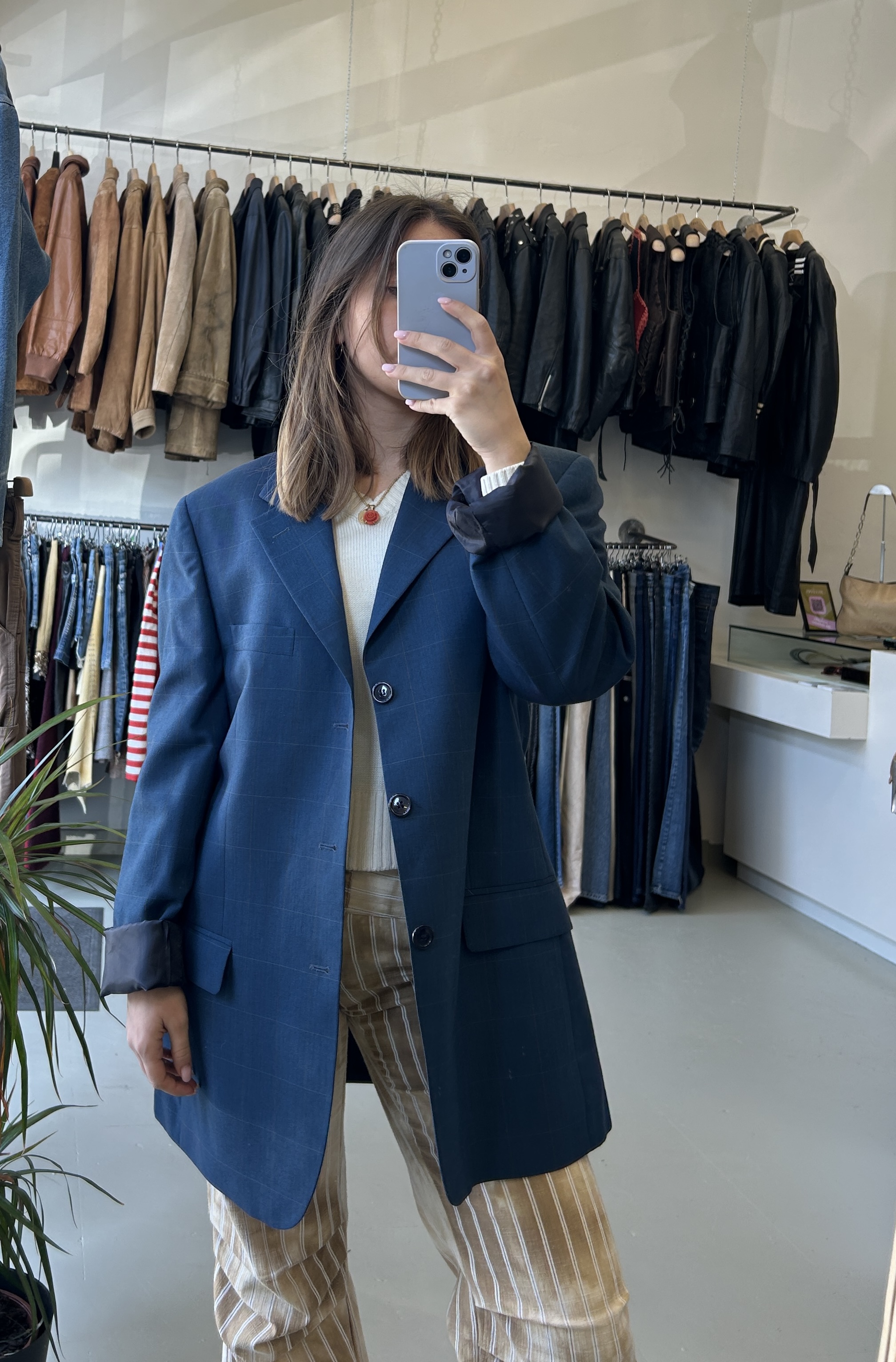 Blue Check Blazer
