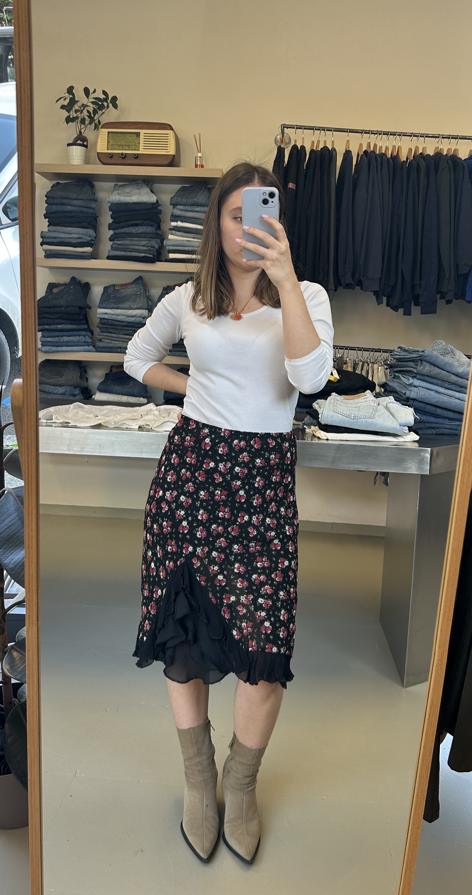 Floral Midi Skirt Tg 44it
