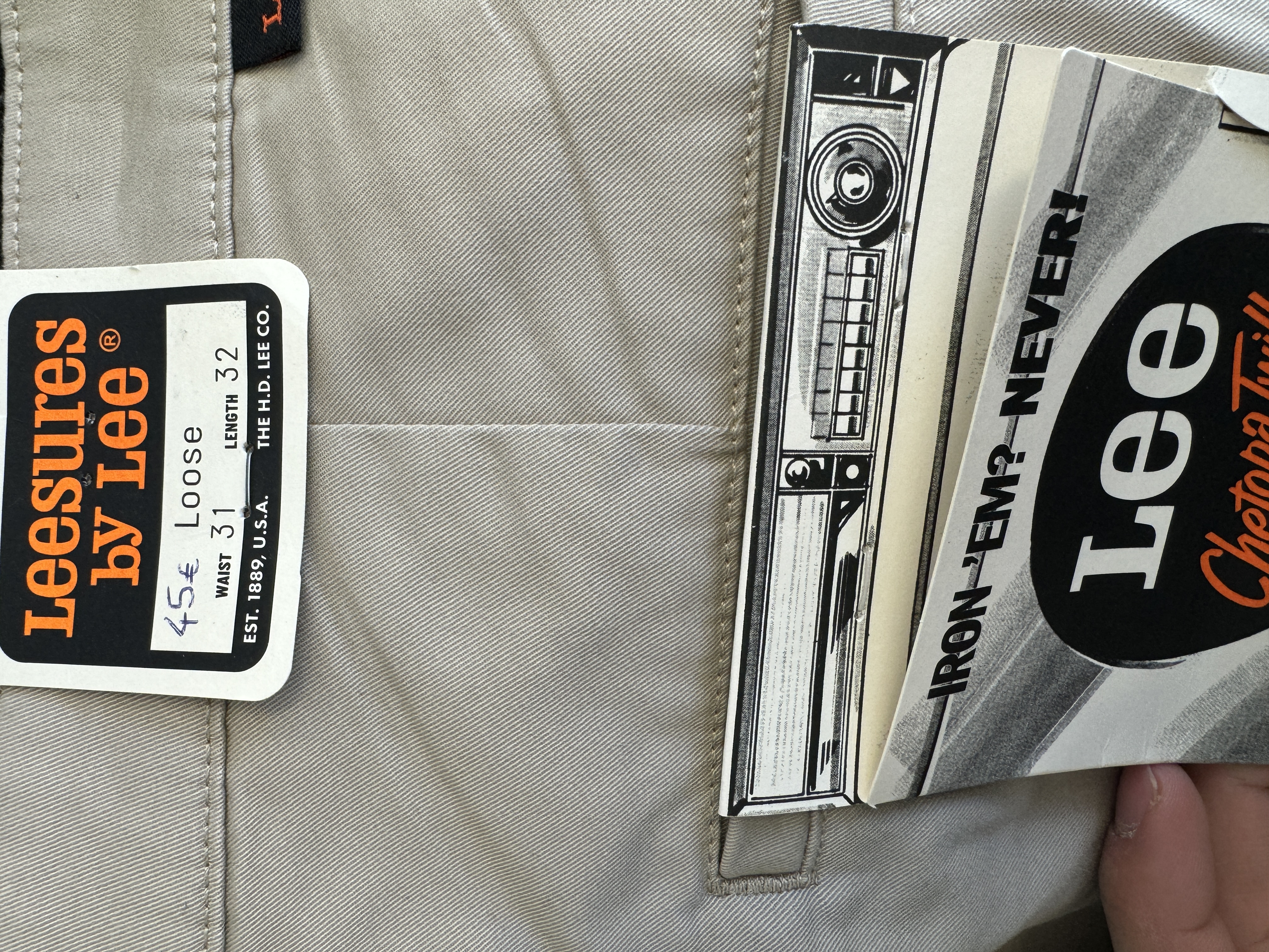 Lee Beige Pants Baggy fit