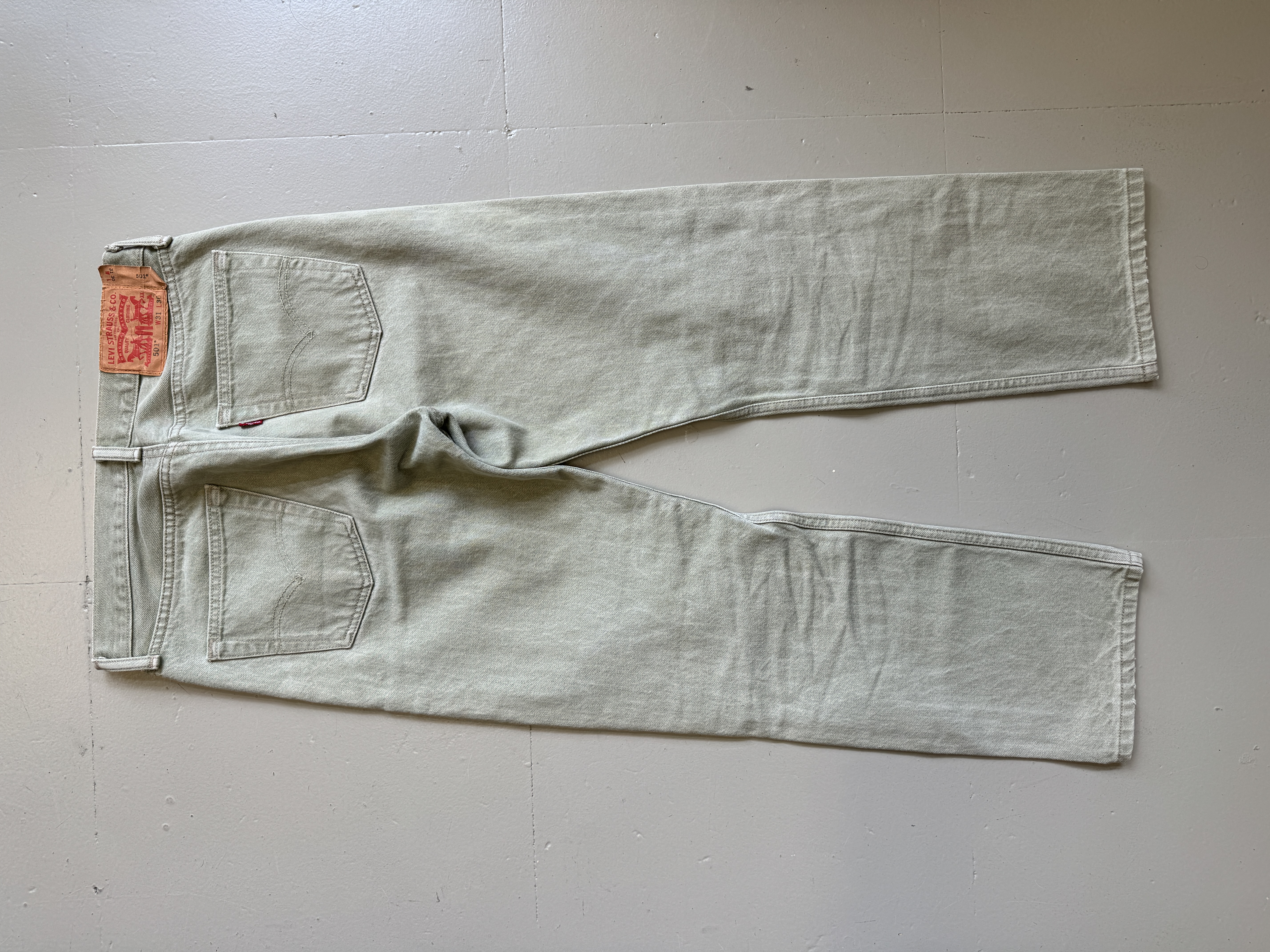 Levi's 501 31x30 Light Wash Denim Jeans