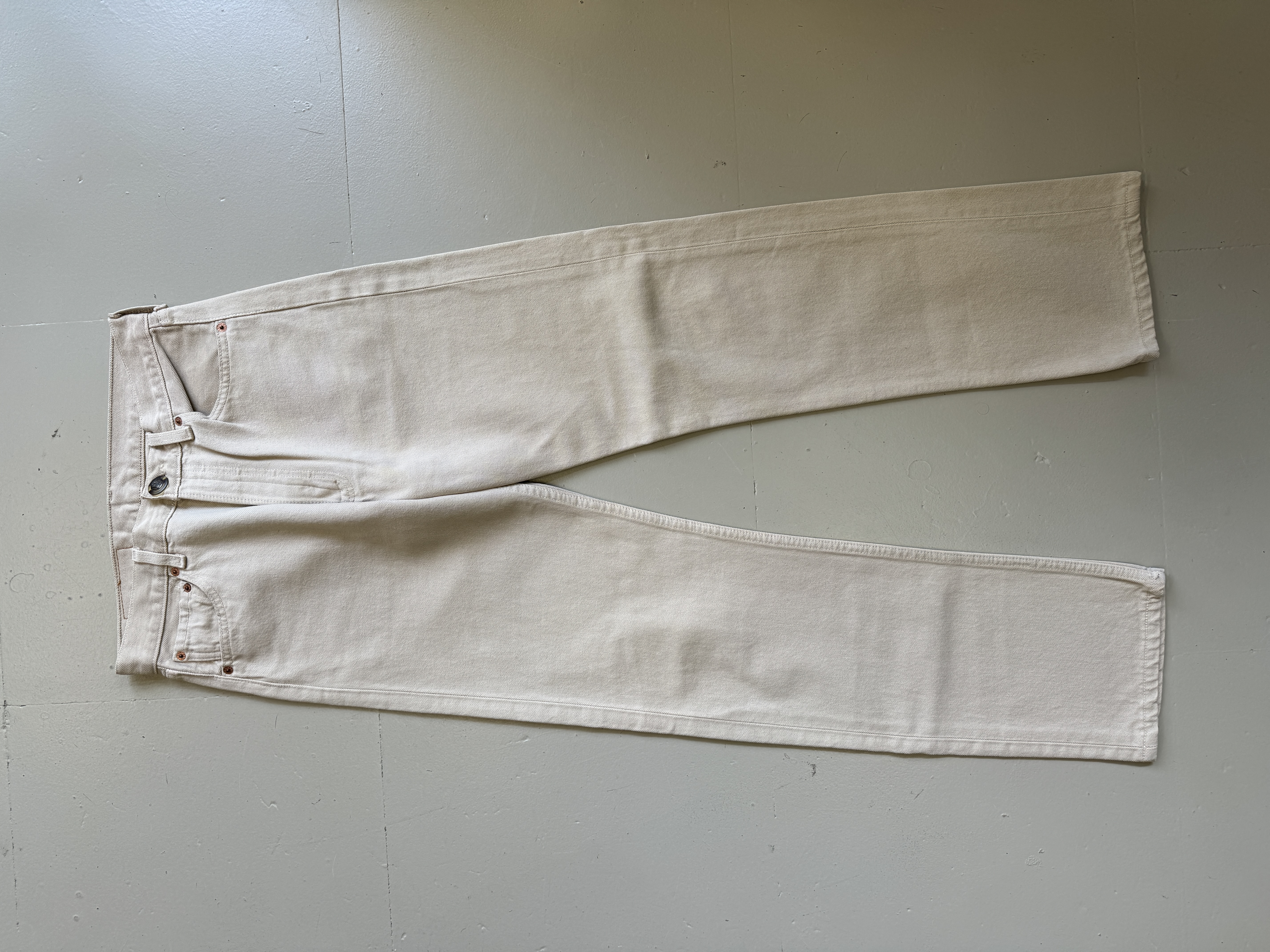 Levi's  501 30x32 Beige Denim Jeans