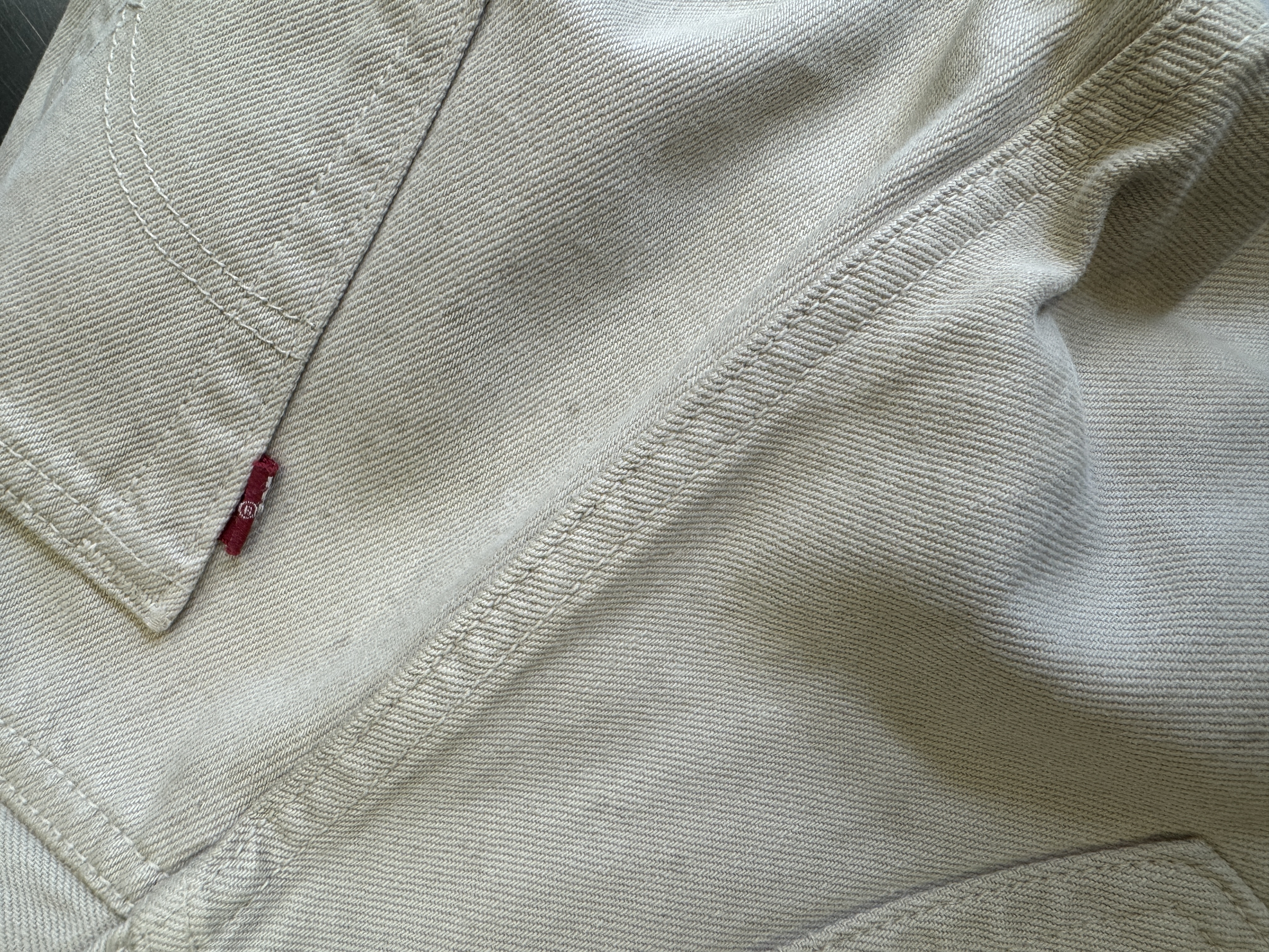 Levi's  501 30x32 Beige Denim Jeans