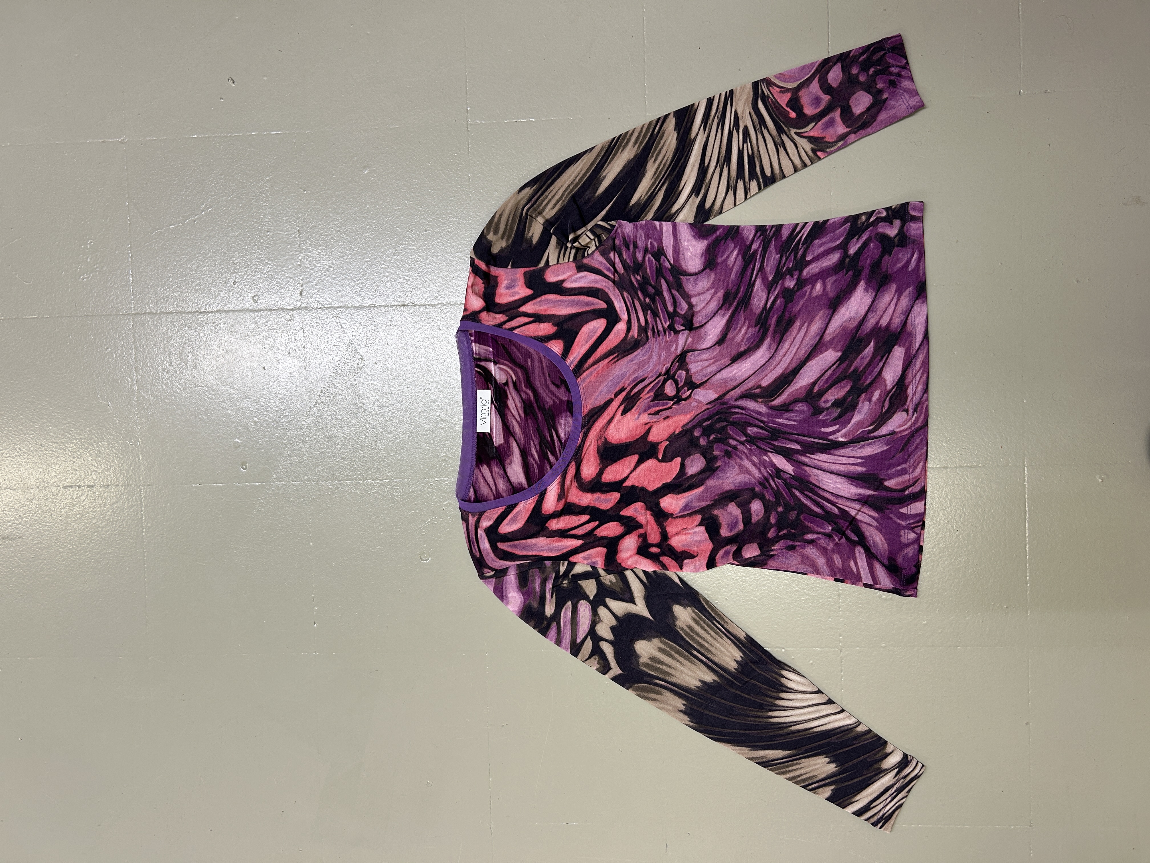 Multicolor Long-Sleeve Shirt Y2k Taglia M/L