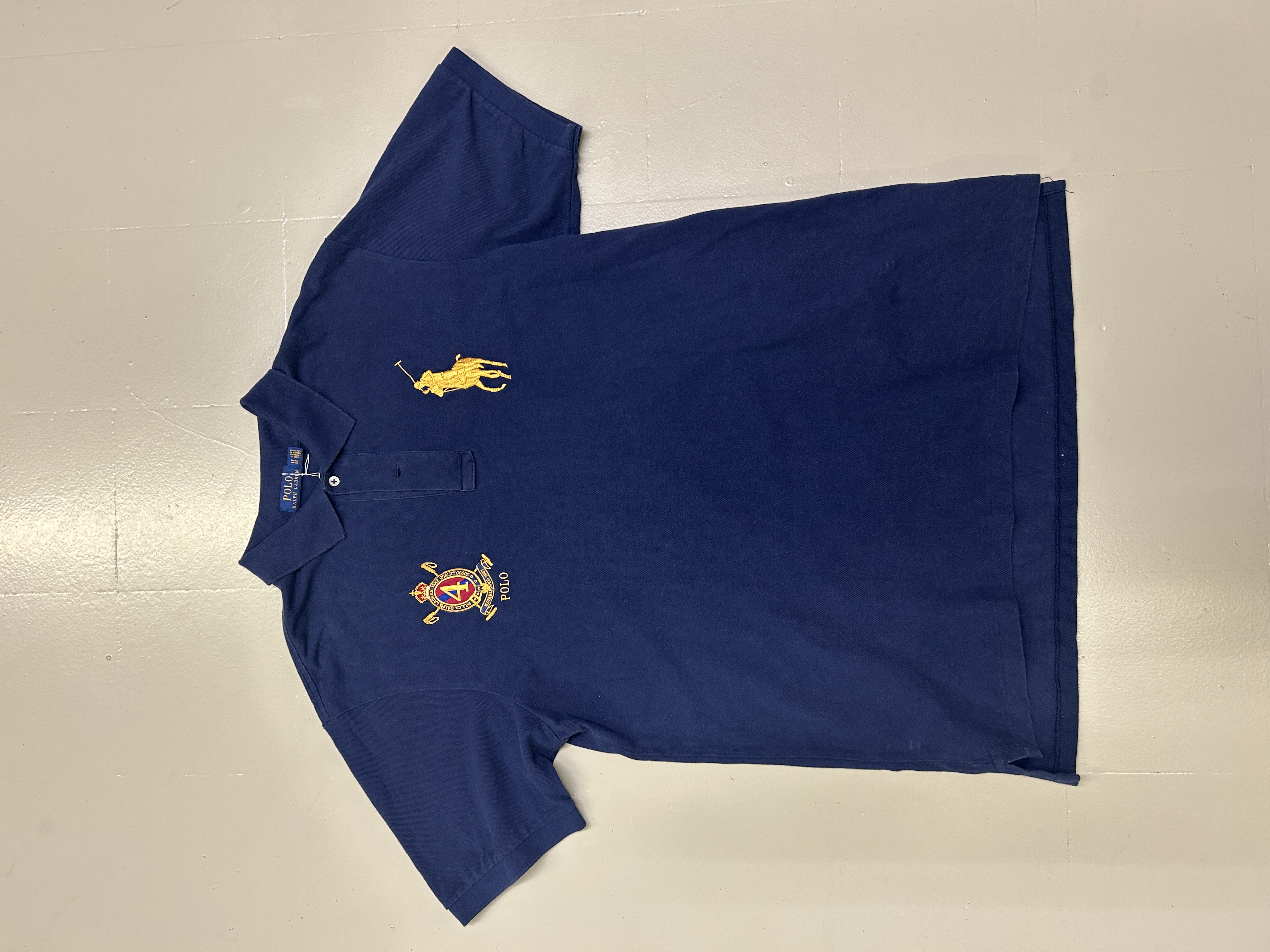 Ralph Lauren Navy Blue Polo Shirt Taglia L 
