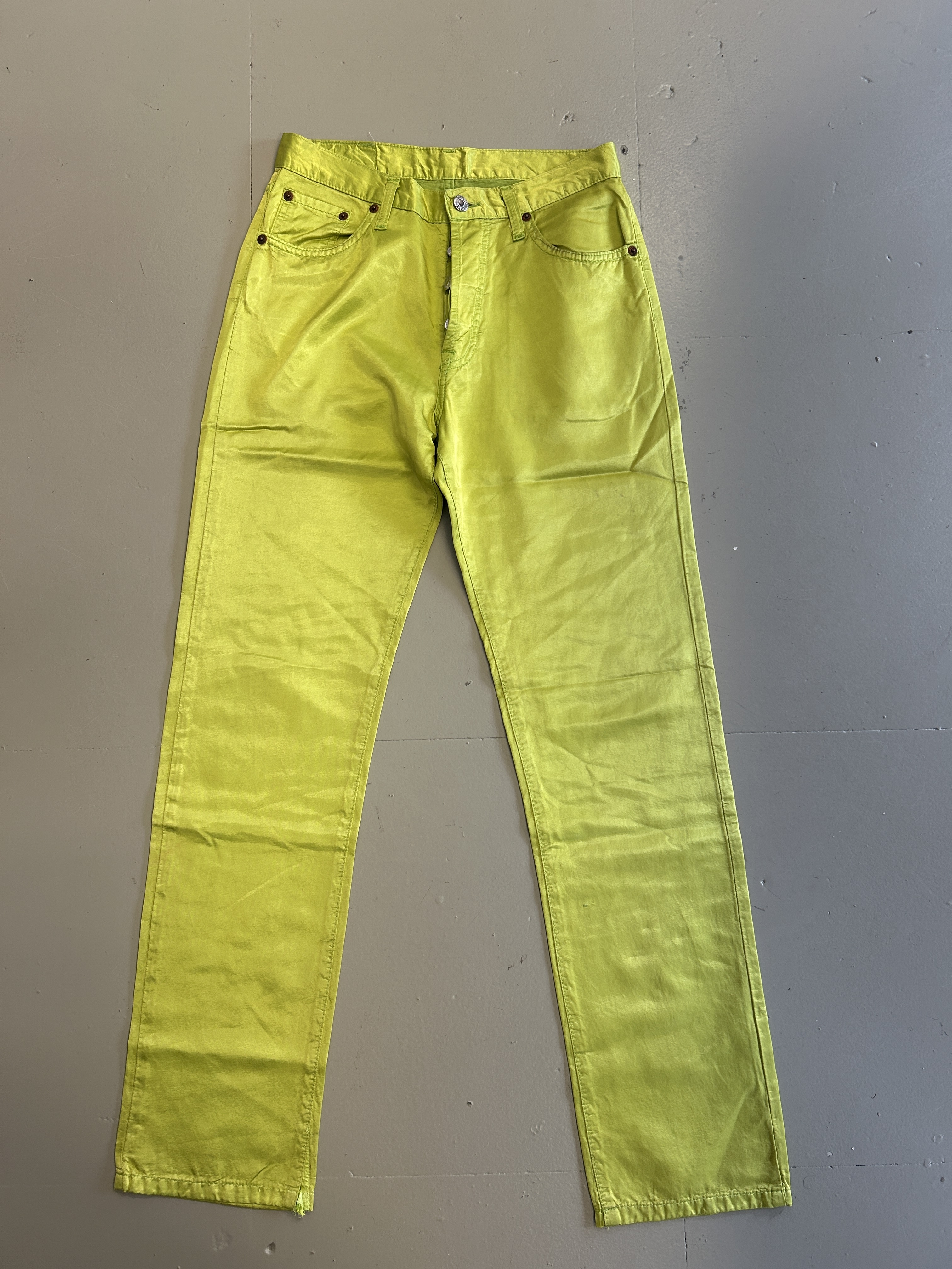 Neon Green Pants Y2k Tg S