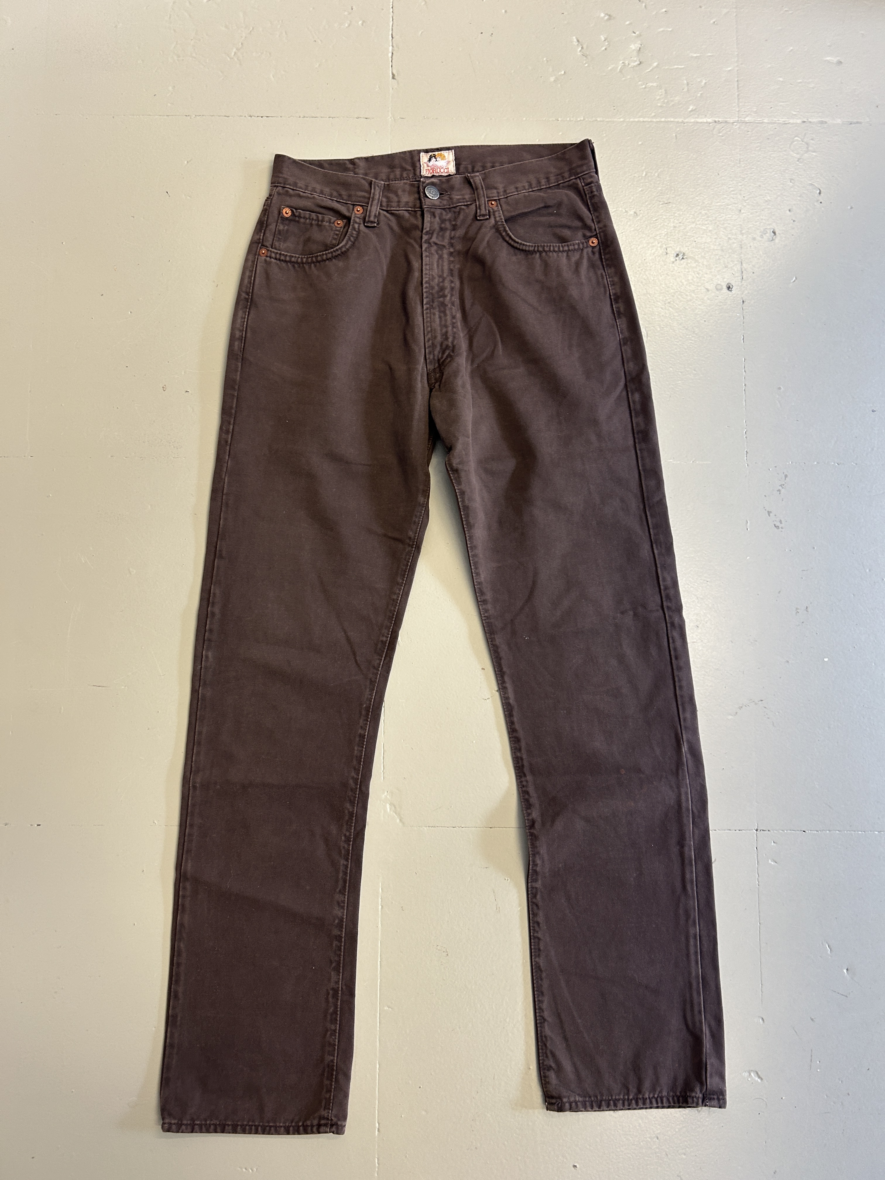 Fiorucci Dark Brown Denim Jeans Taglia XS