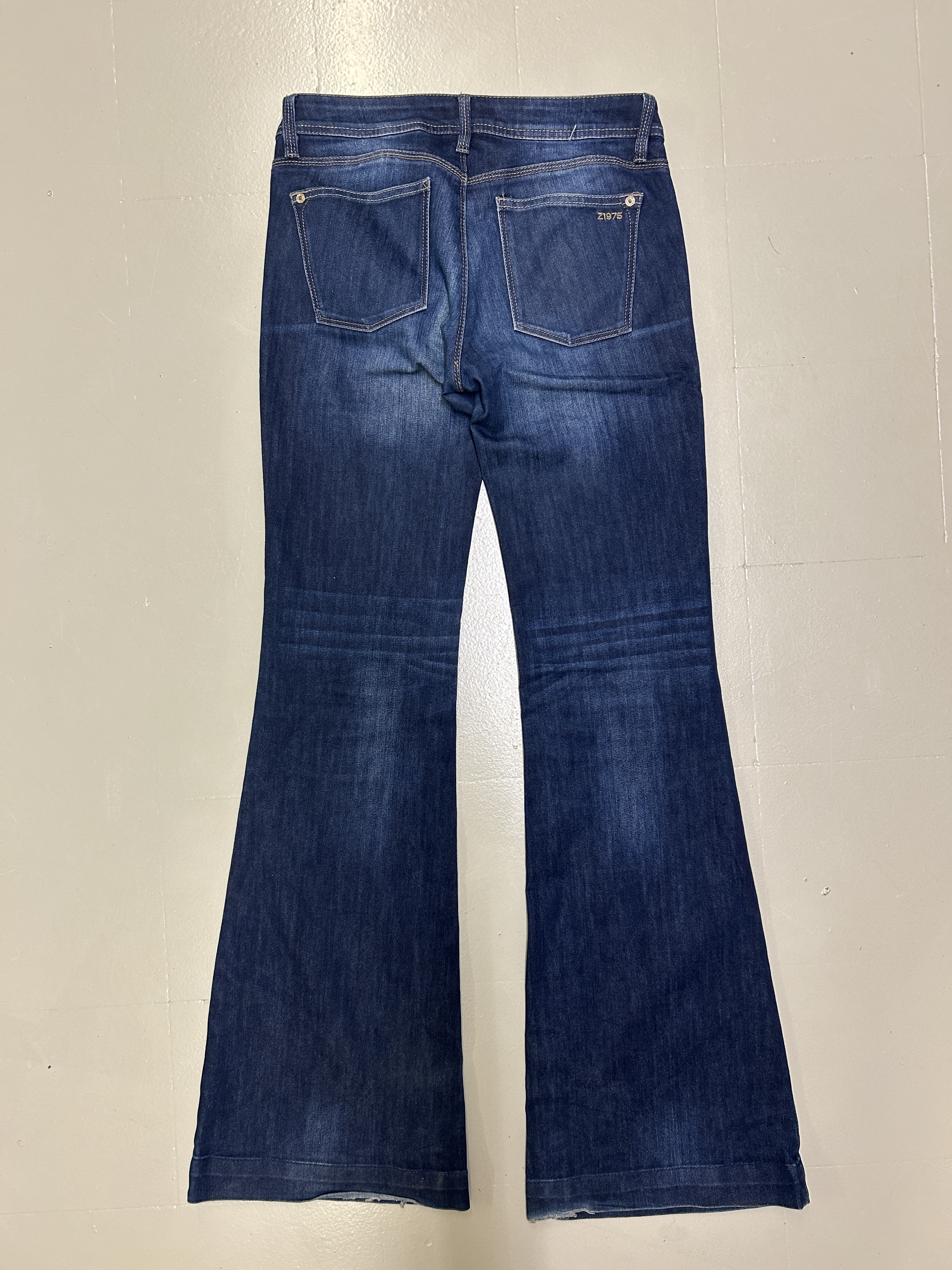 Blue Denim Jeans flared Tg S