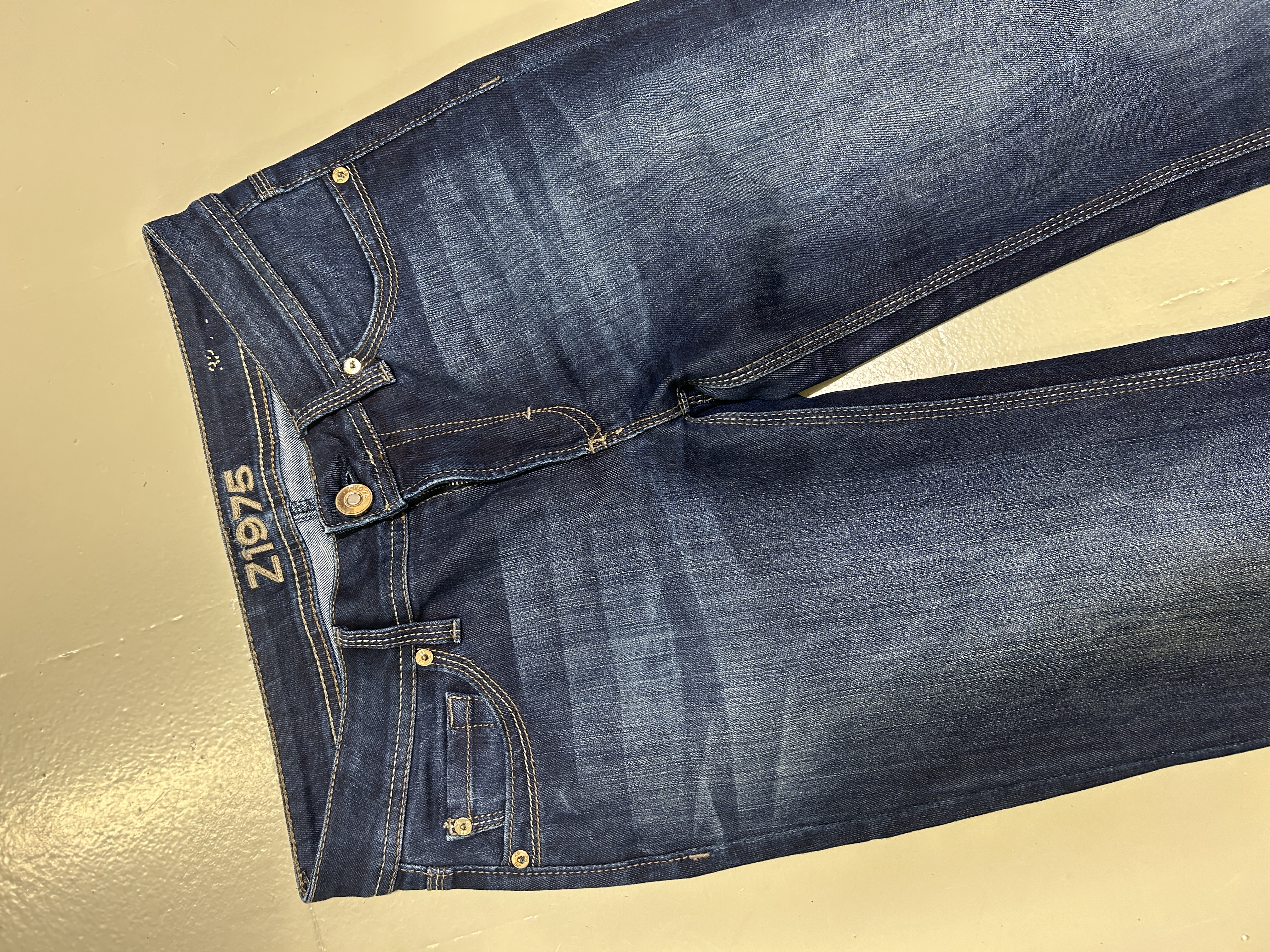 Blue Denim Jeans flared Tg S