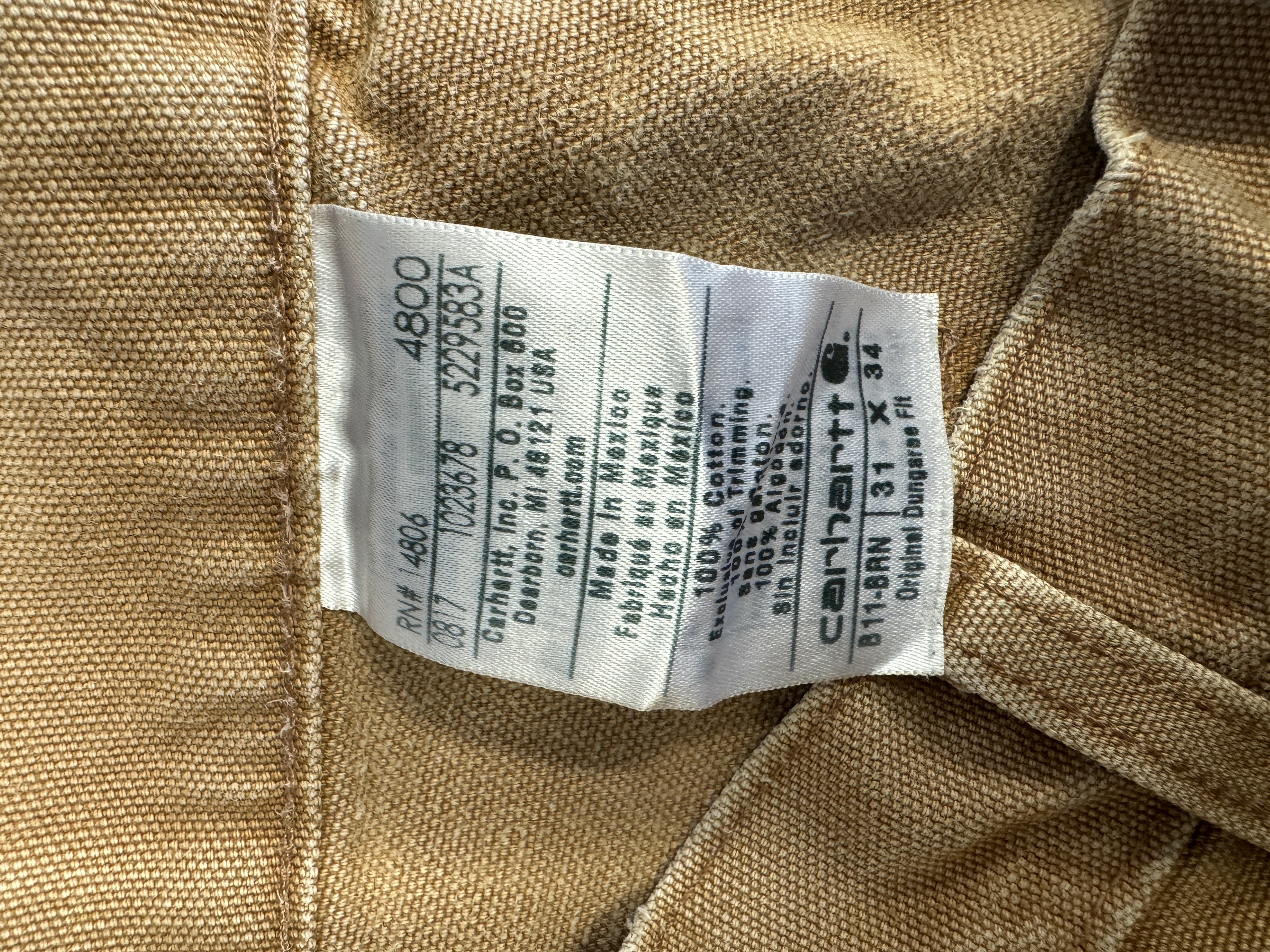 Carhartt carpenter taglia 31 US