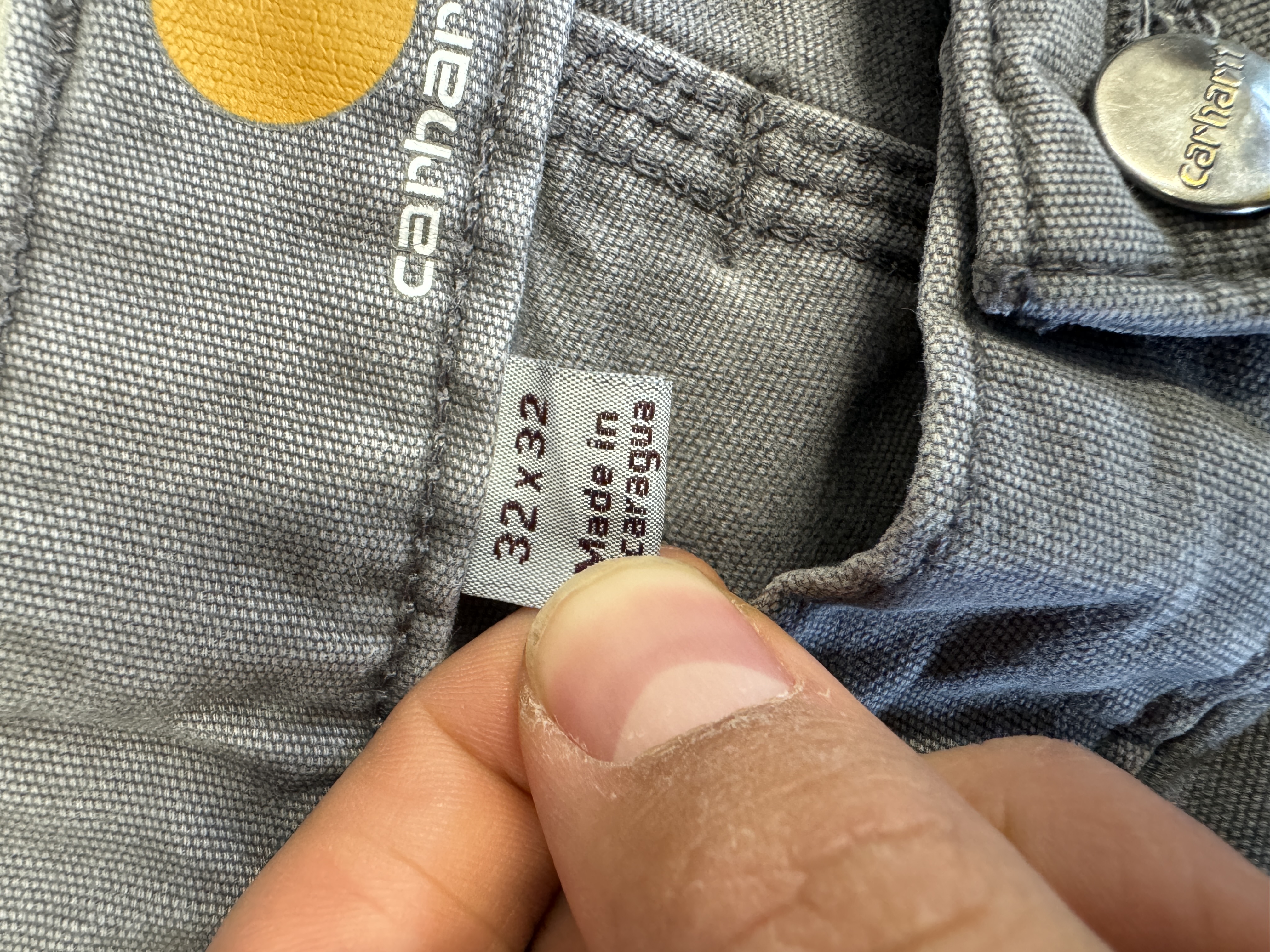 carhartt carpenter taglia 32 US