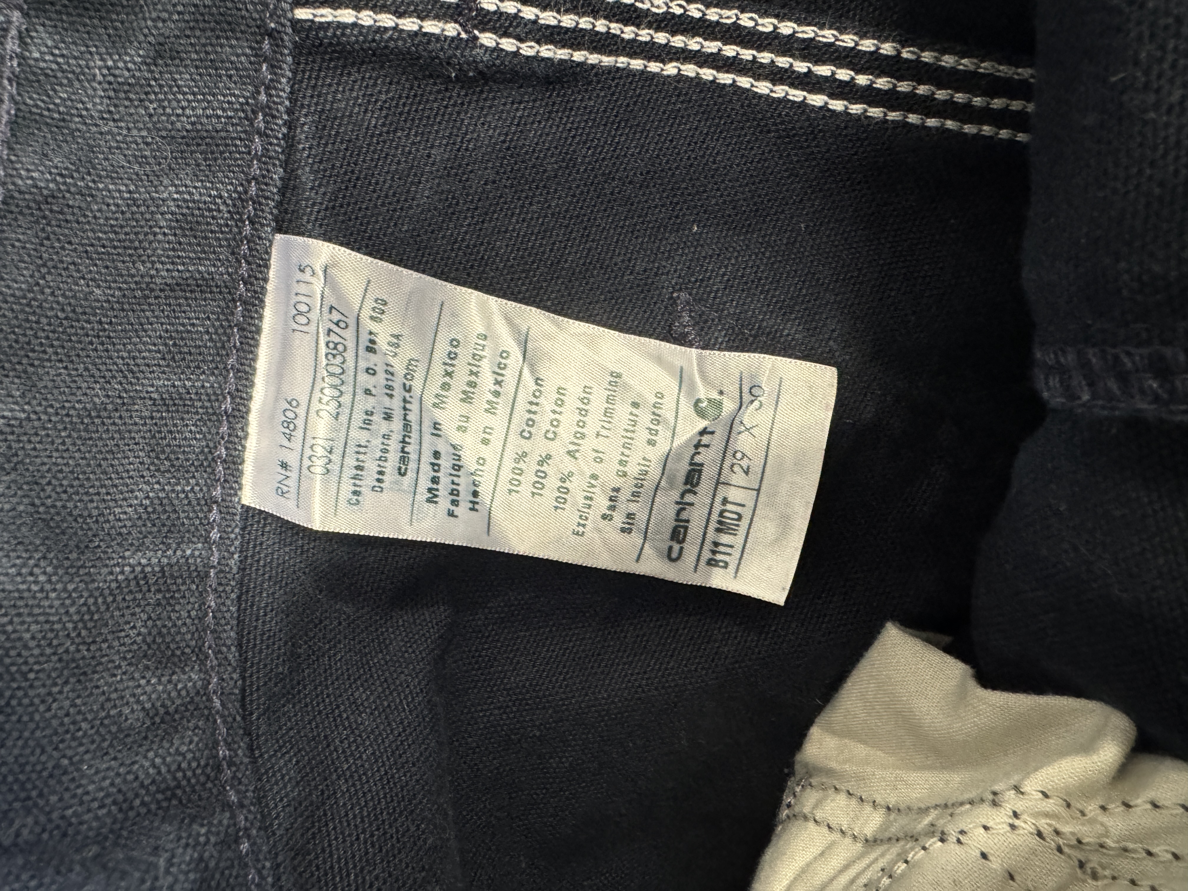 Carhartt carpenter taglia 29 US