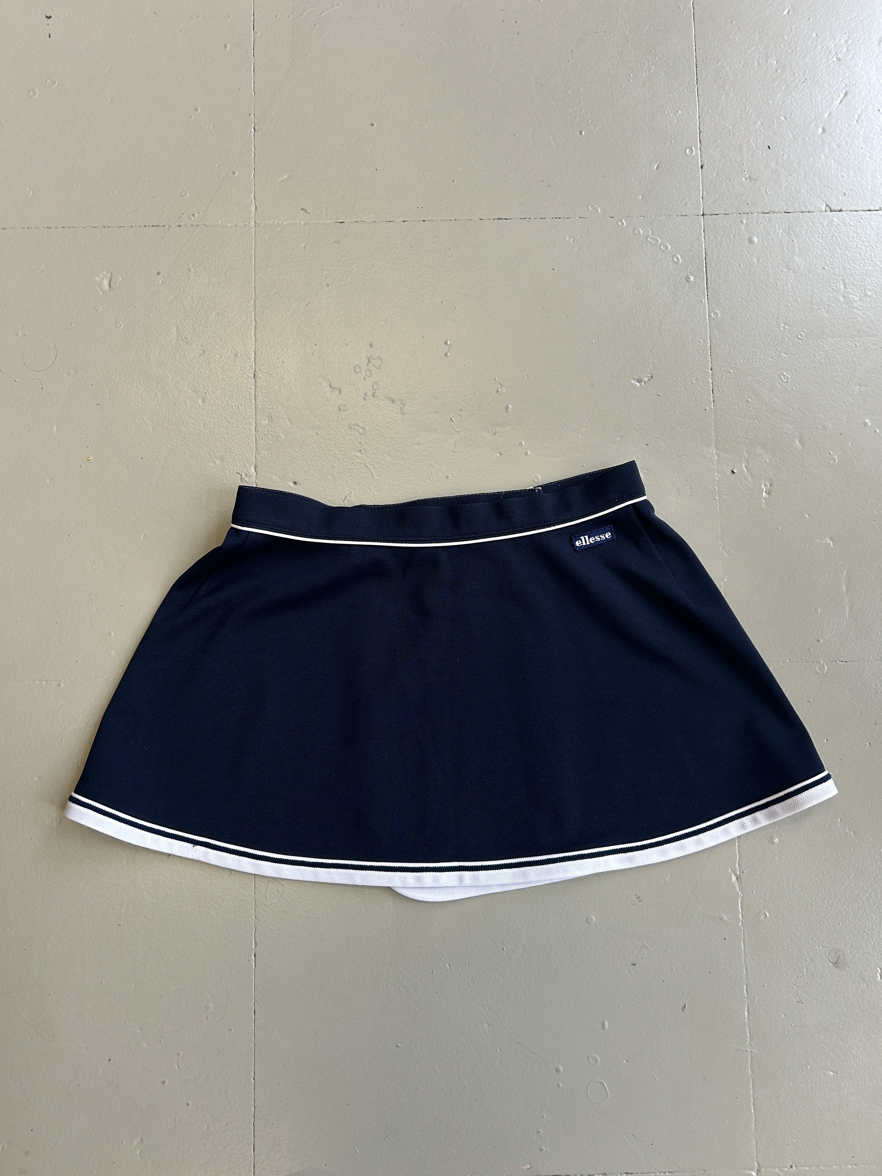 Navy Blue Skirt Ellesse vintage Tg XS