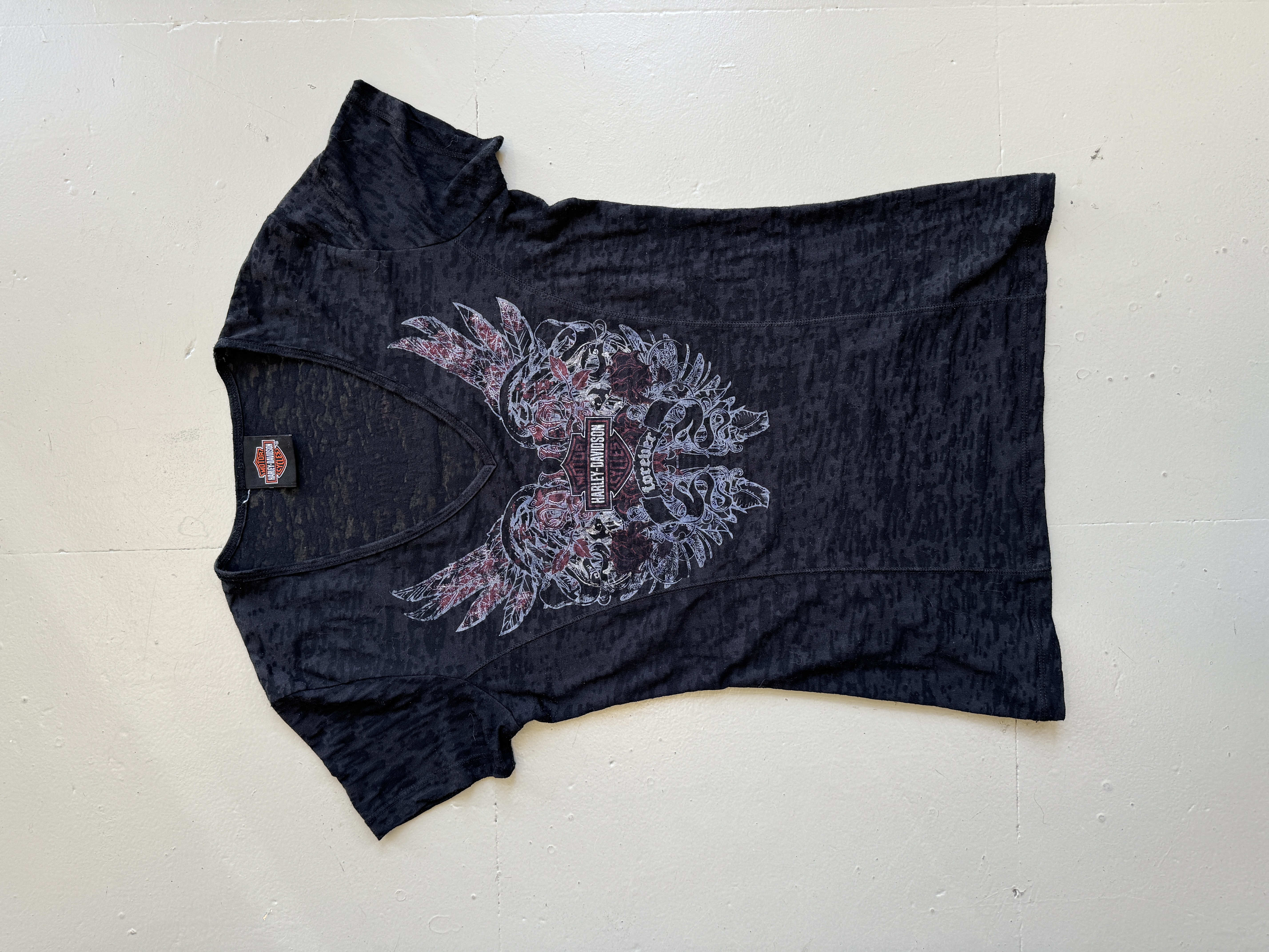 Harley Davidson Black Graphic T-Shirt taglia S