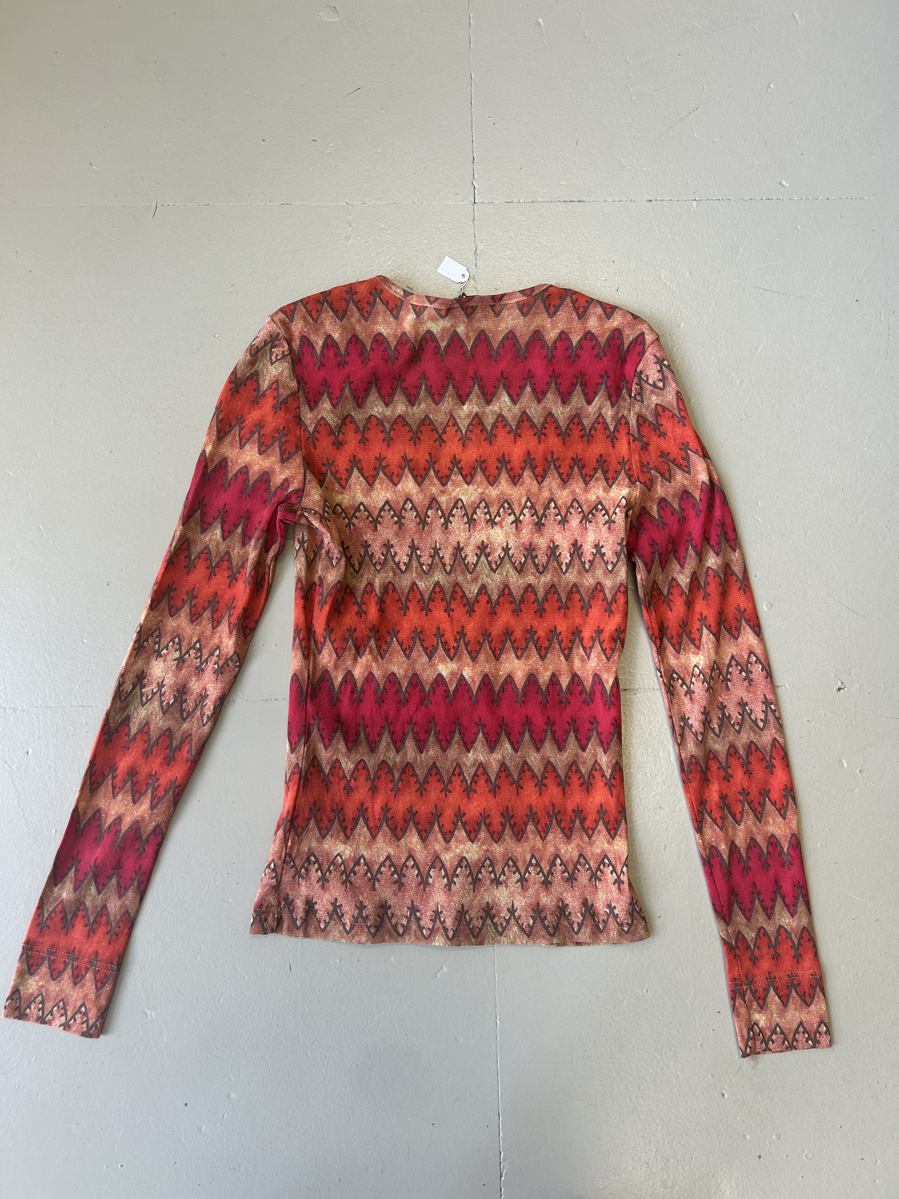 Zigzag Long Sleeve Top Taglia S