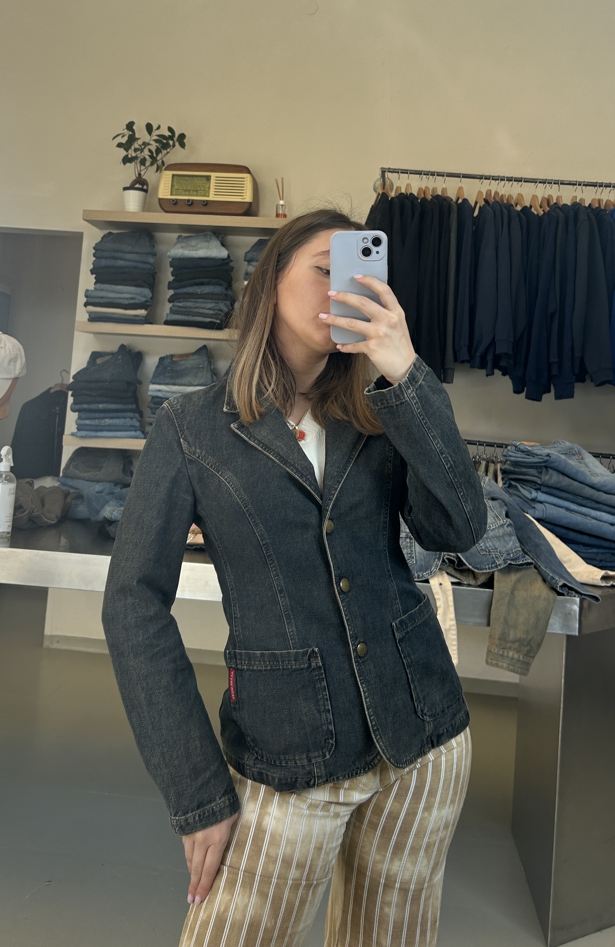 Vintage Denim Jacket Taglia XS/S