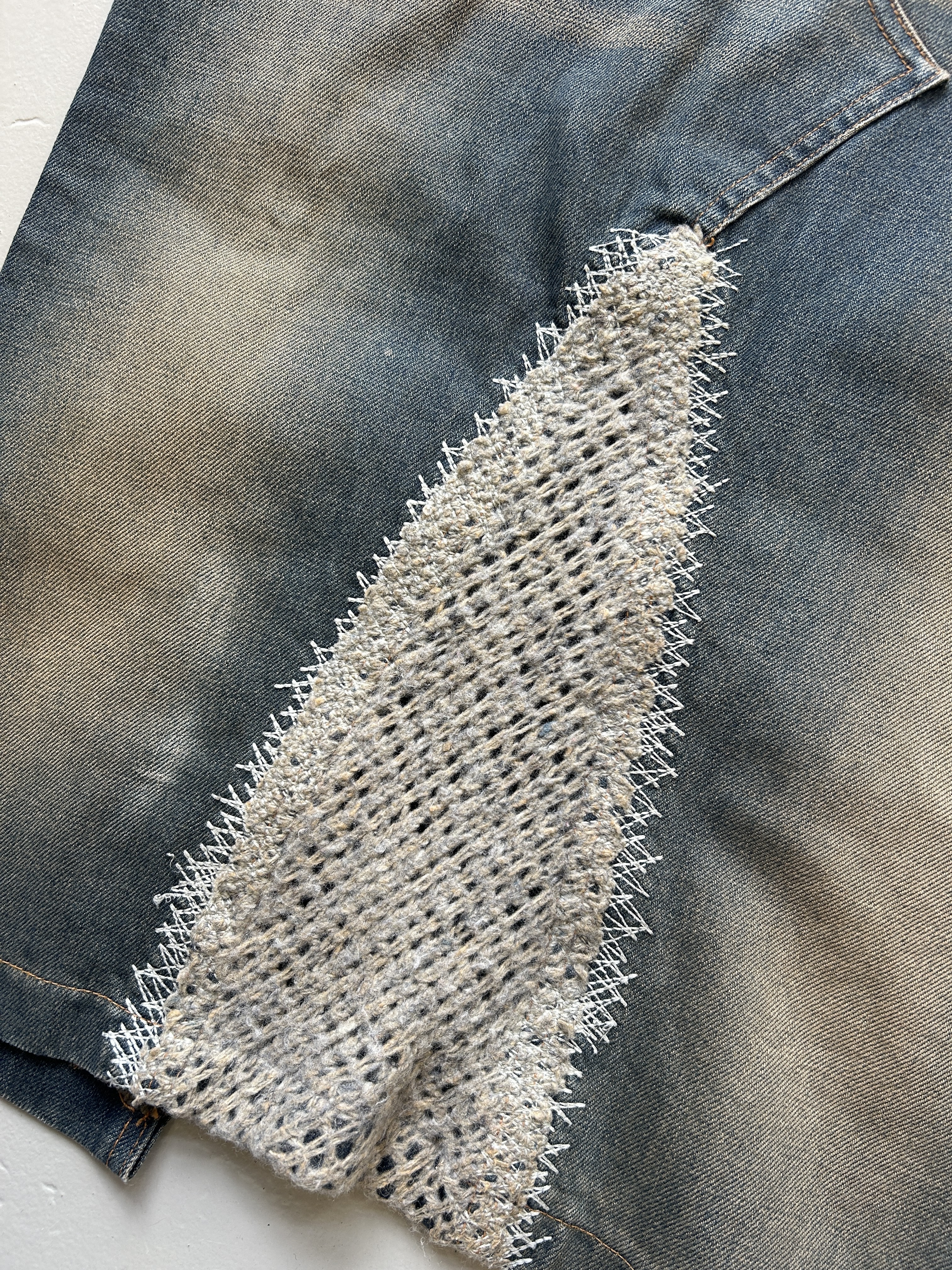 Denim Skirt with Unique patch Detail