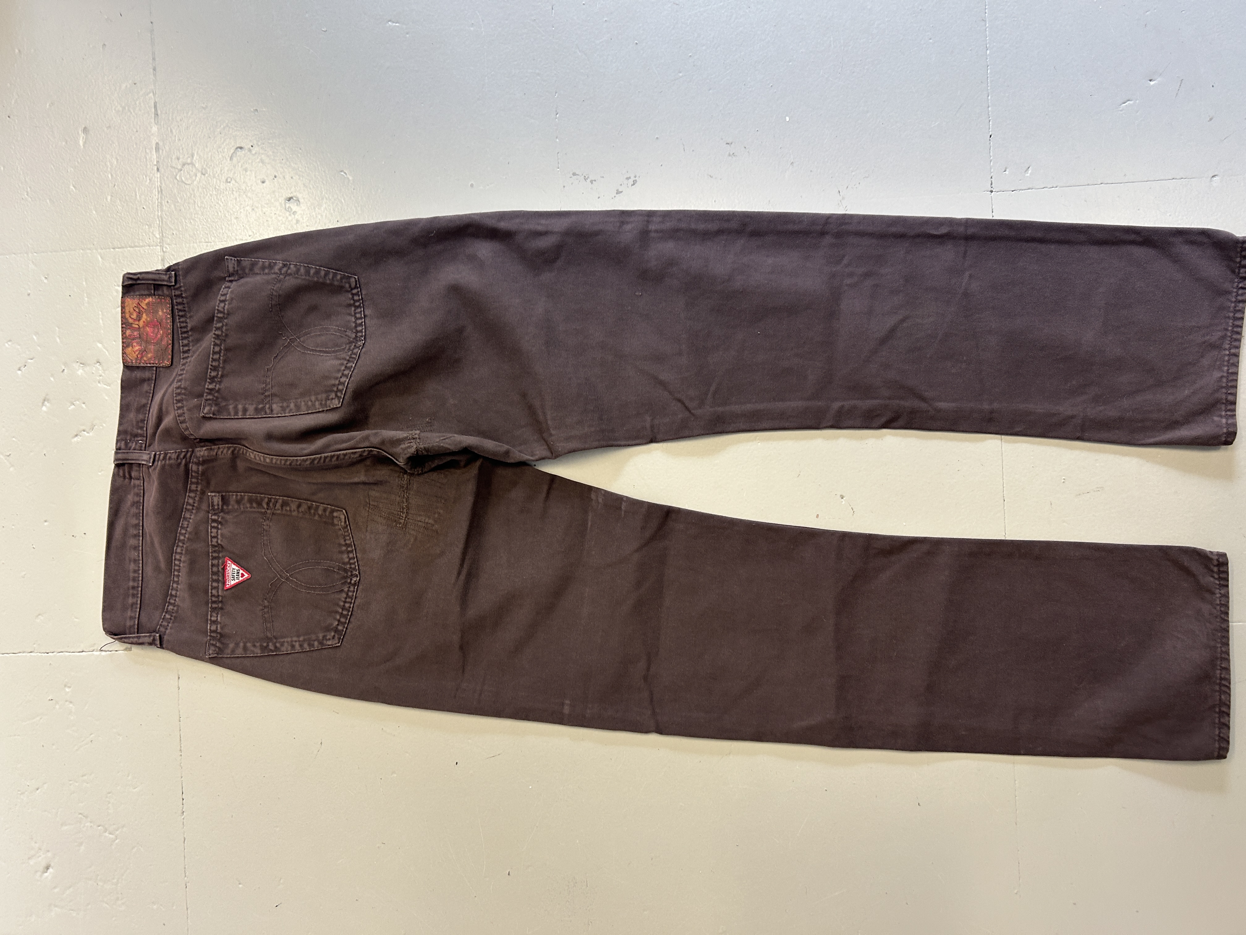 Fiorucci Dark Brown Denim Jeans Taglia XS