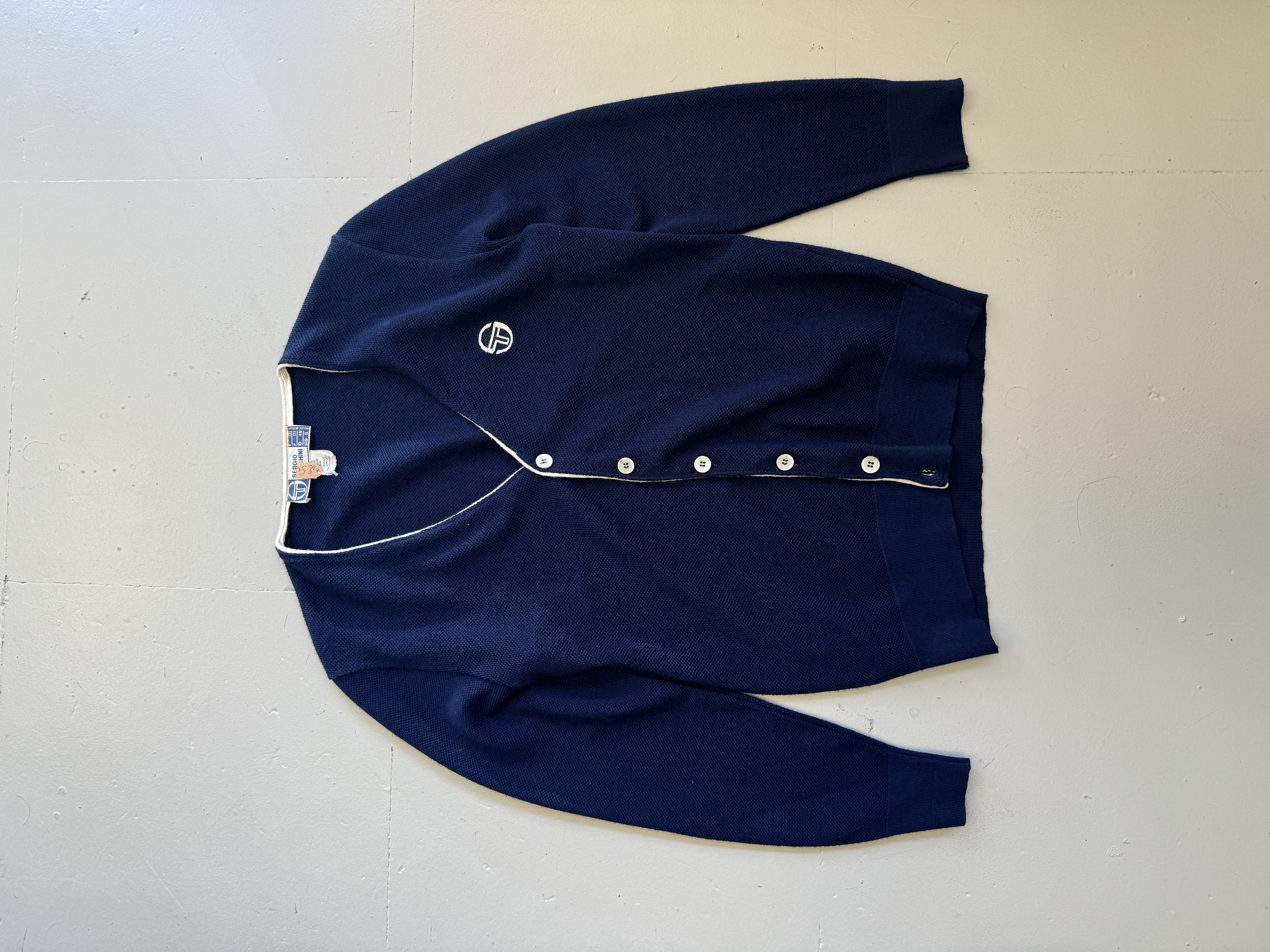Sergio Tacchini Navy Blue Cardigan taglia S