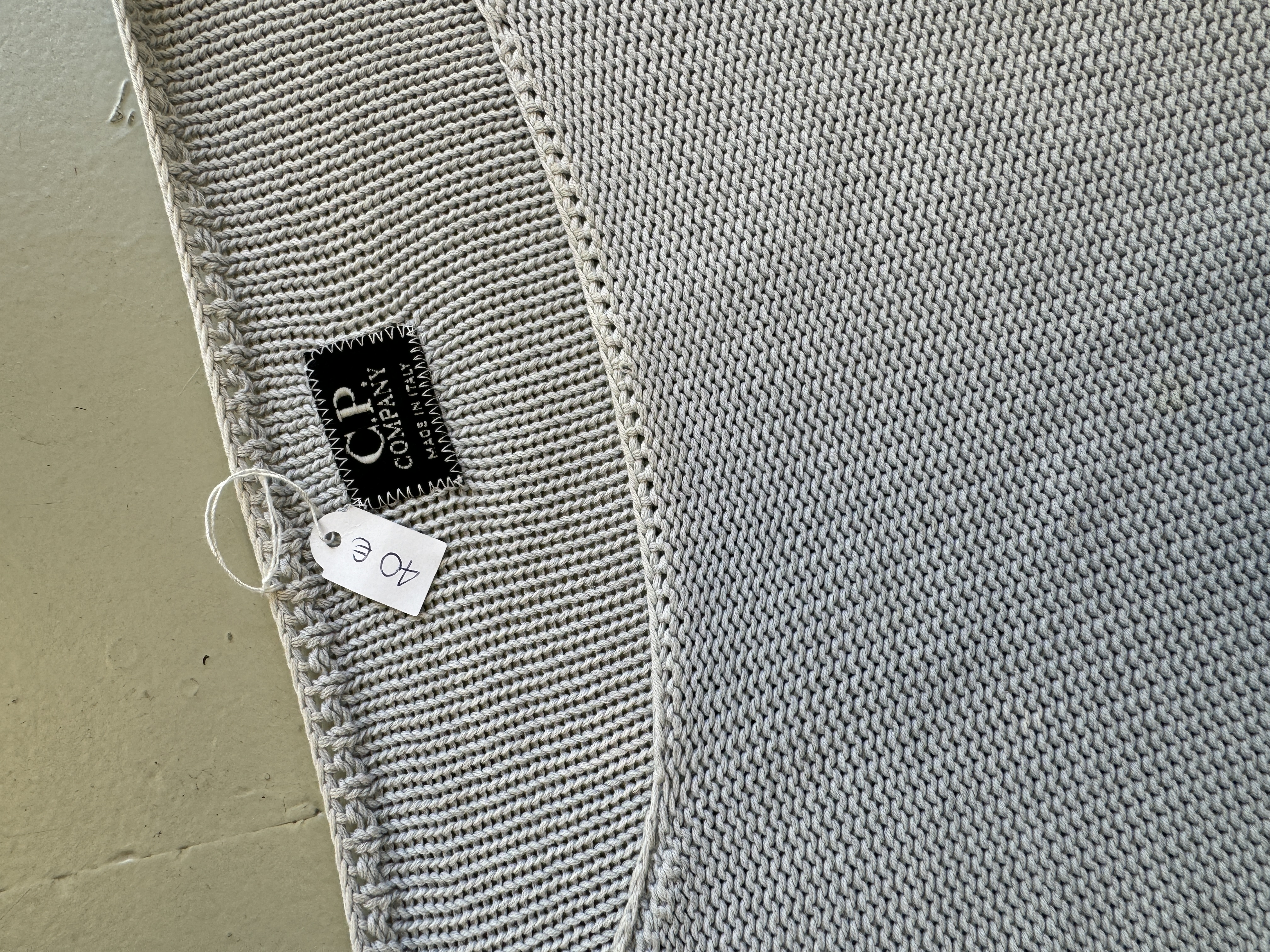CP Company White Knit Sweater