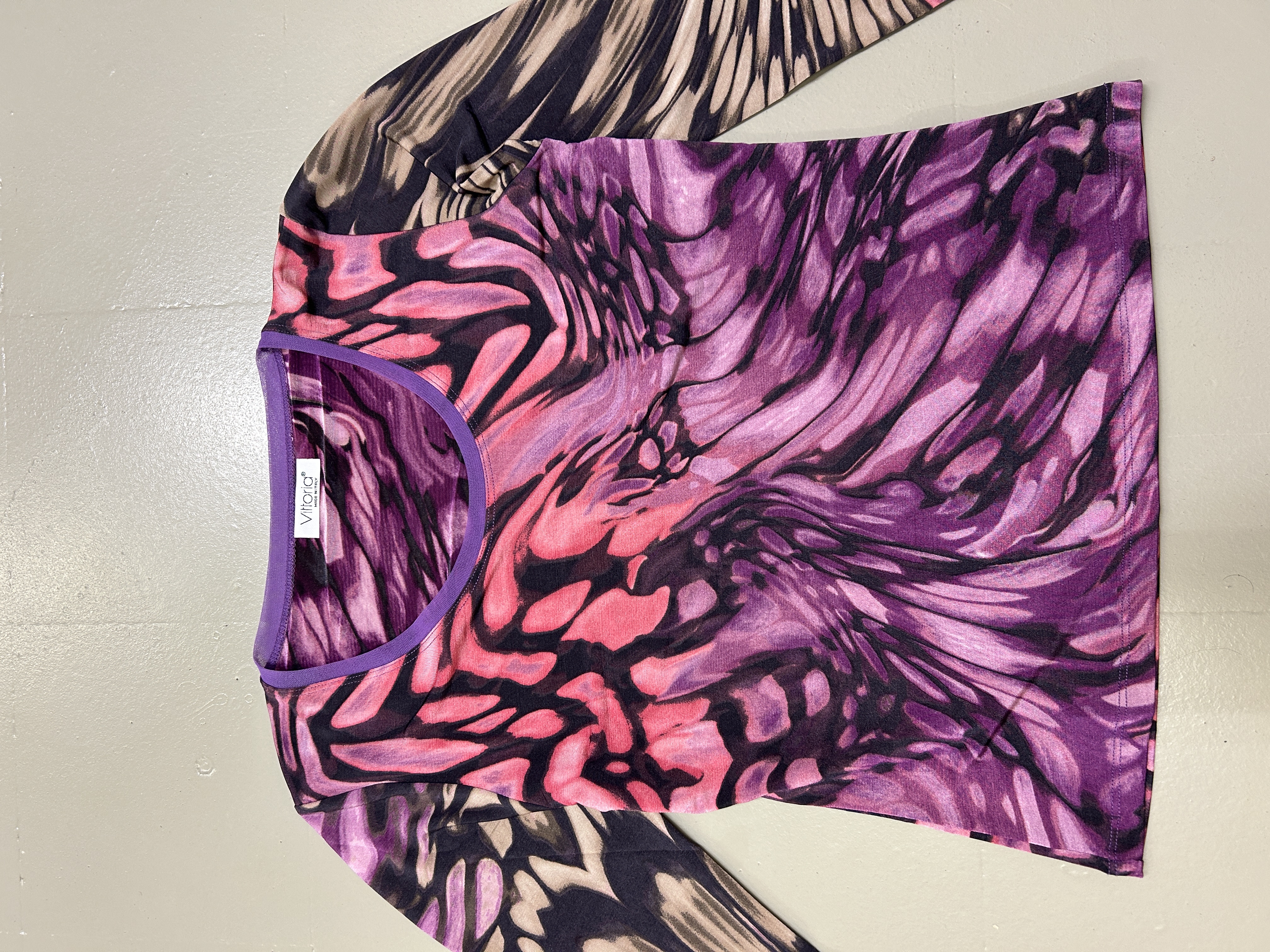 Multicolor Long-Sleeve Shirt Y2k Taglia M/L