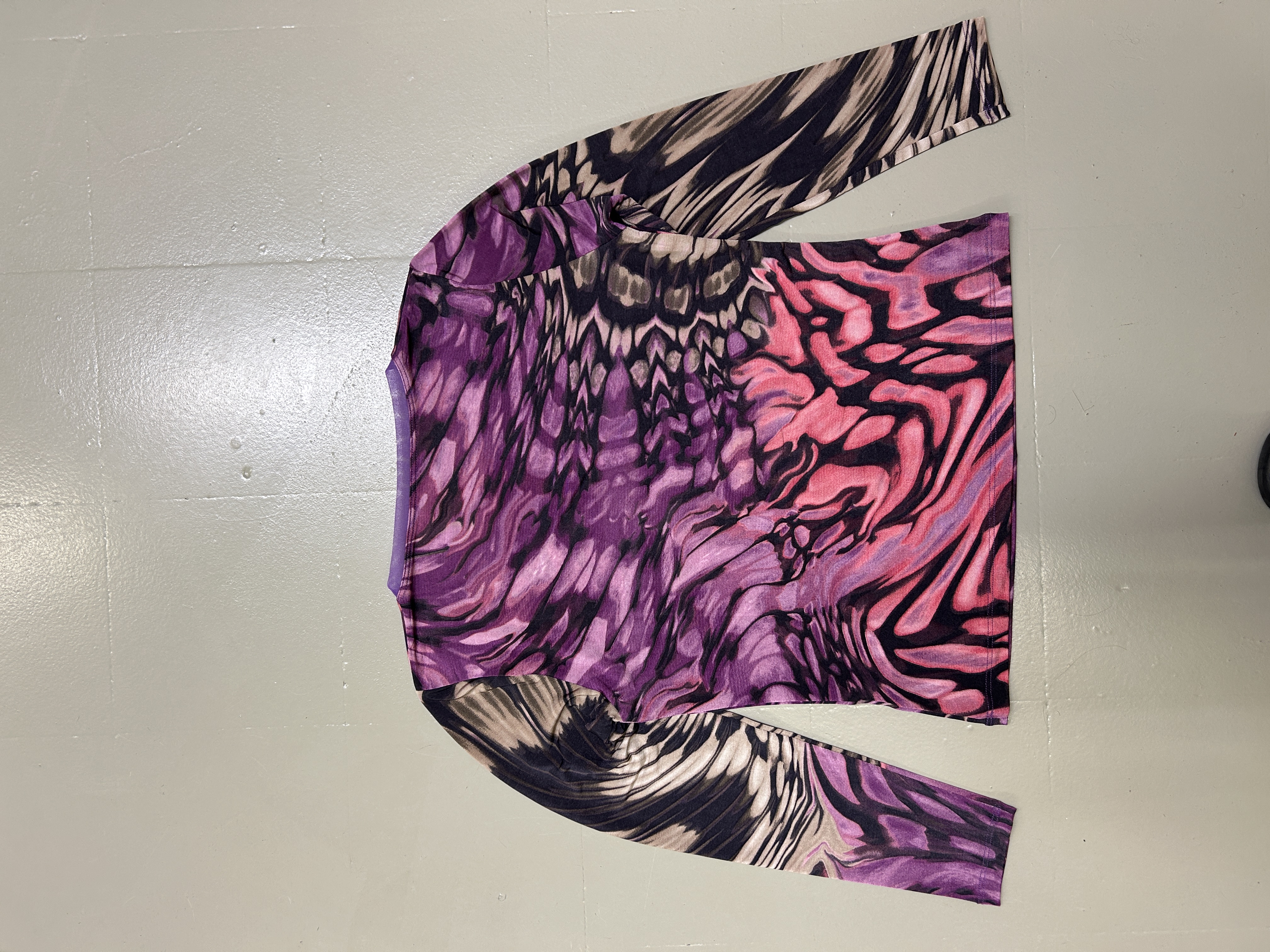 Multicolor Long-Sleeve Shirt Y2k Taglia M/L