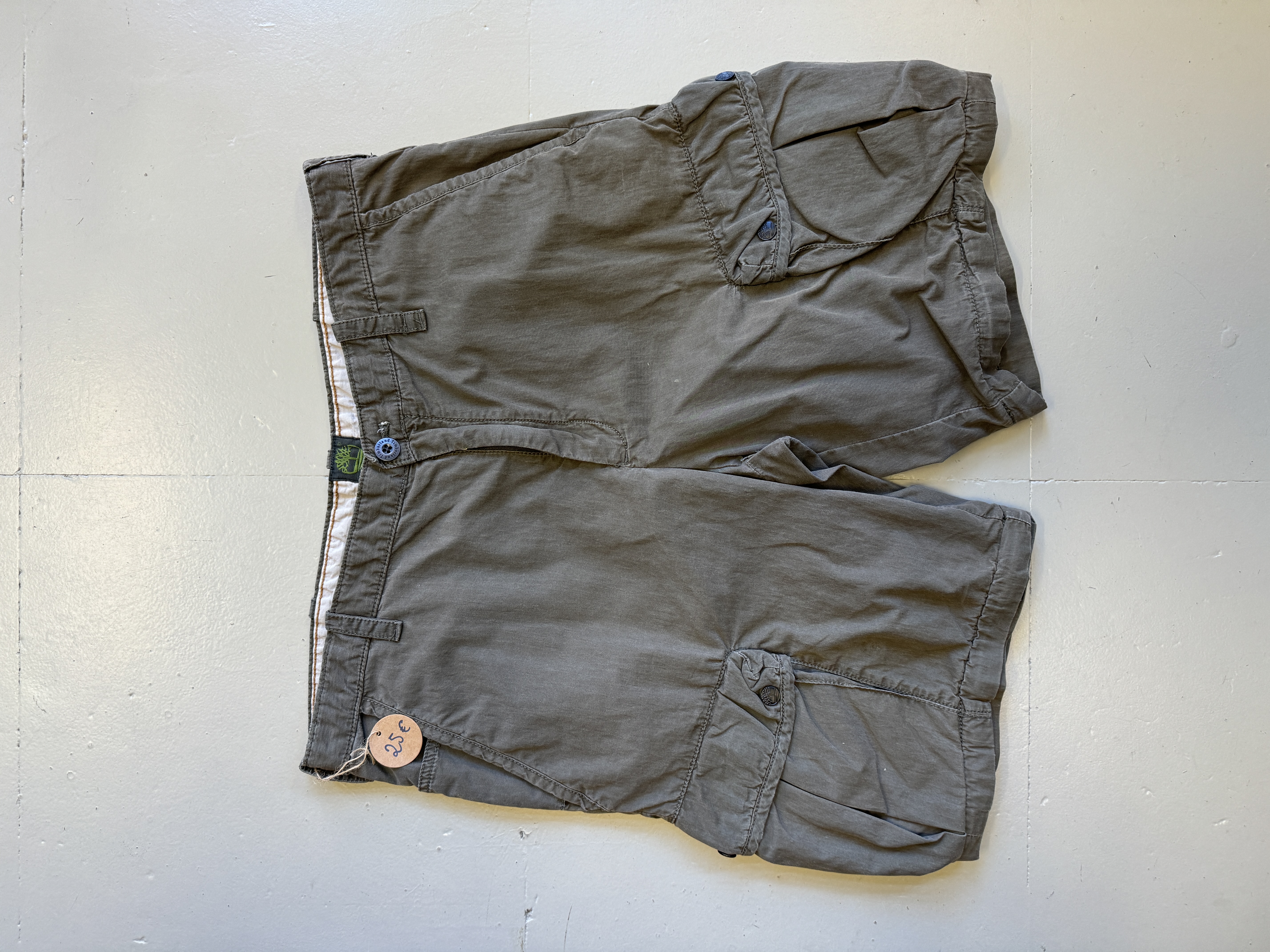 Timberland Men's Grey Cargo Shorts Taglia 36US