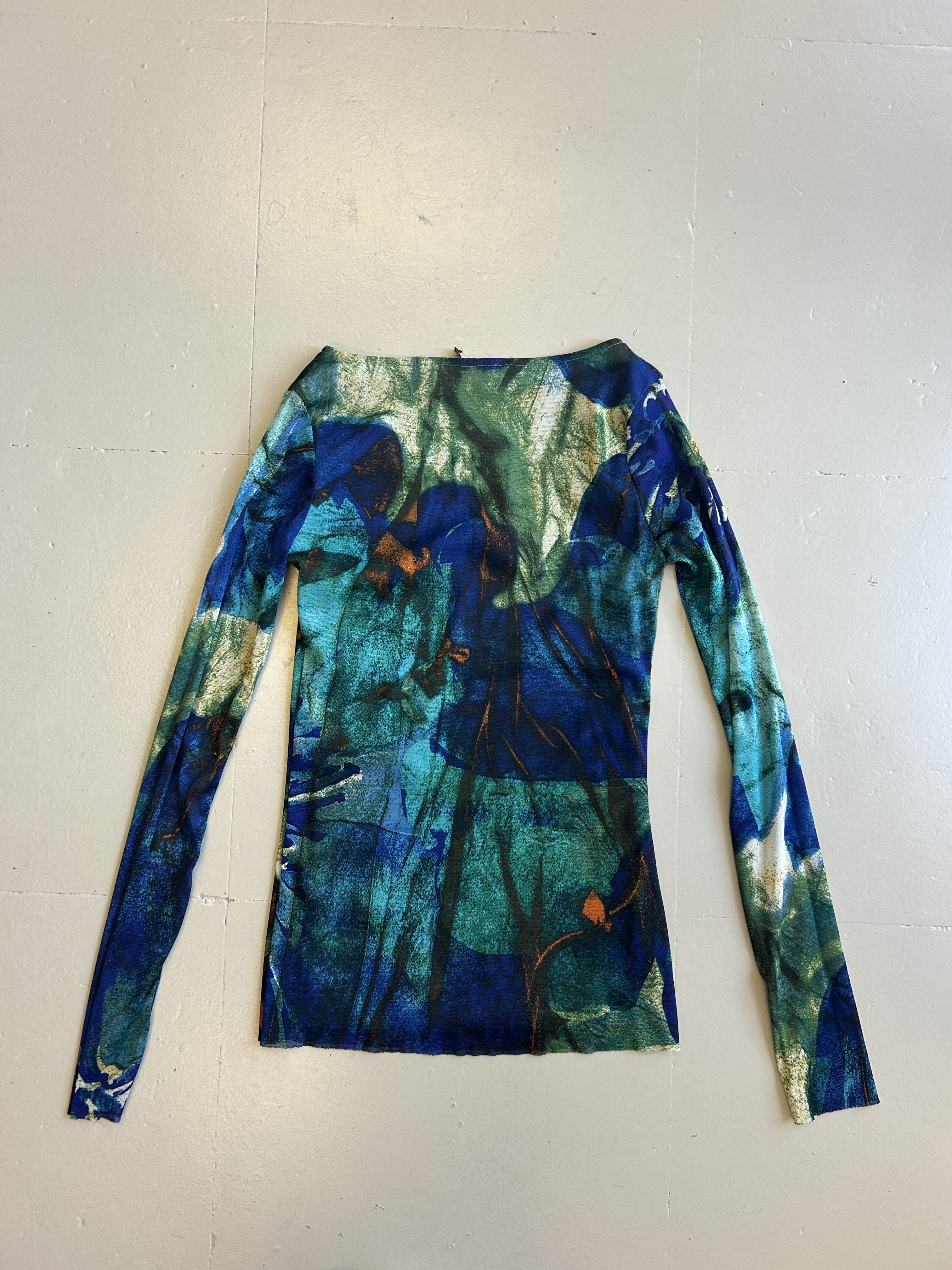 Floral Long-Sleeve Top Taglia M/L