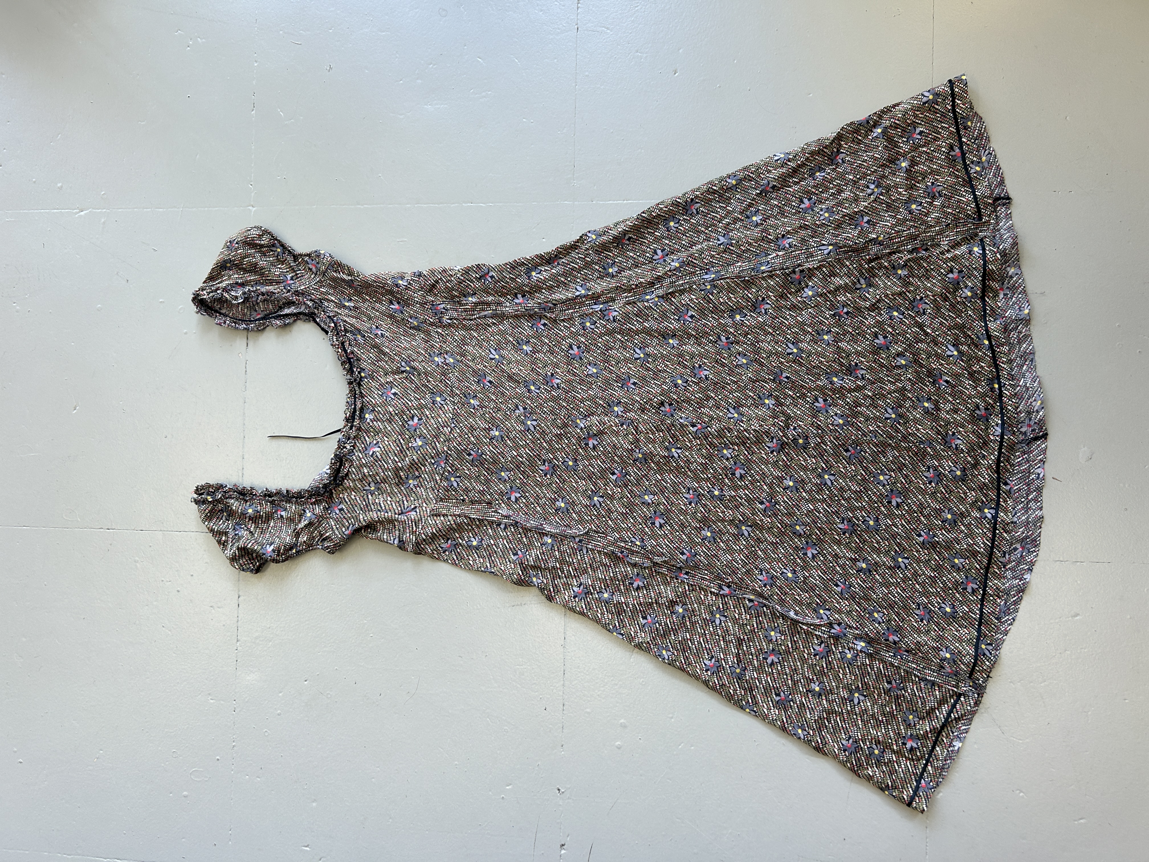 Patterned Silk Dress Taglia L