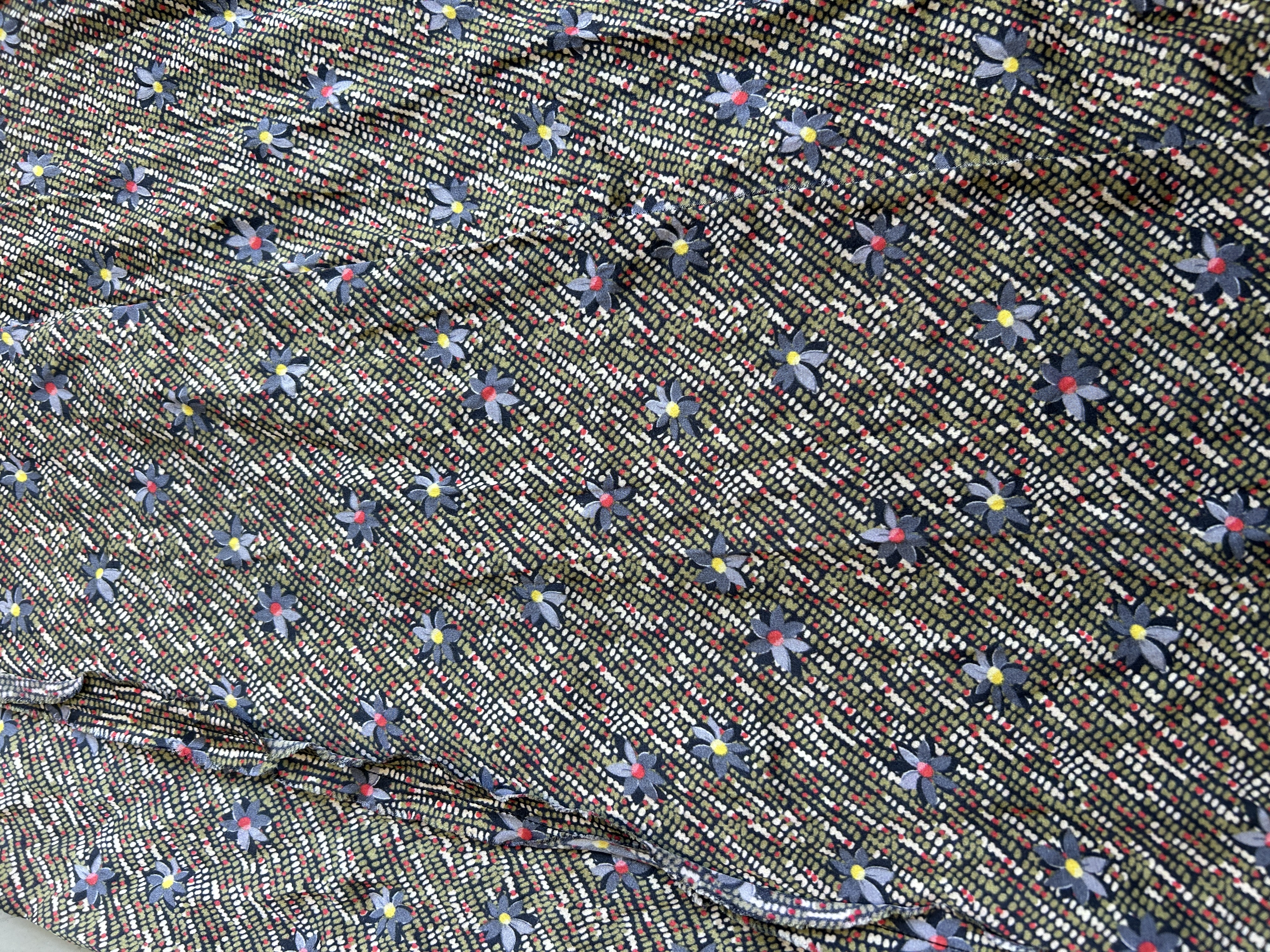 Patterned Silk Dress Taglia L