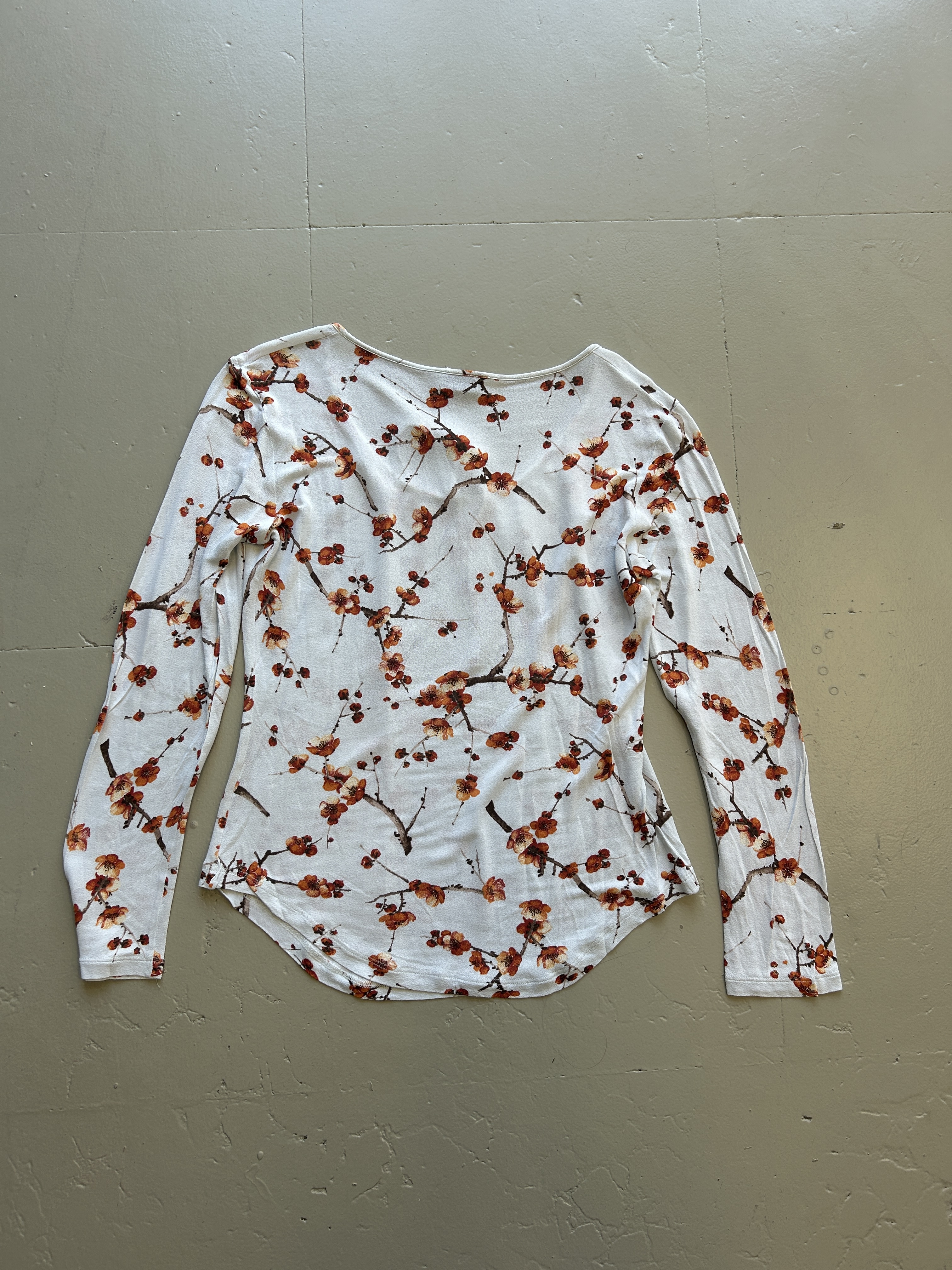 Floral Long-Sleeve Blouse Taglia M/L