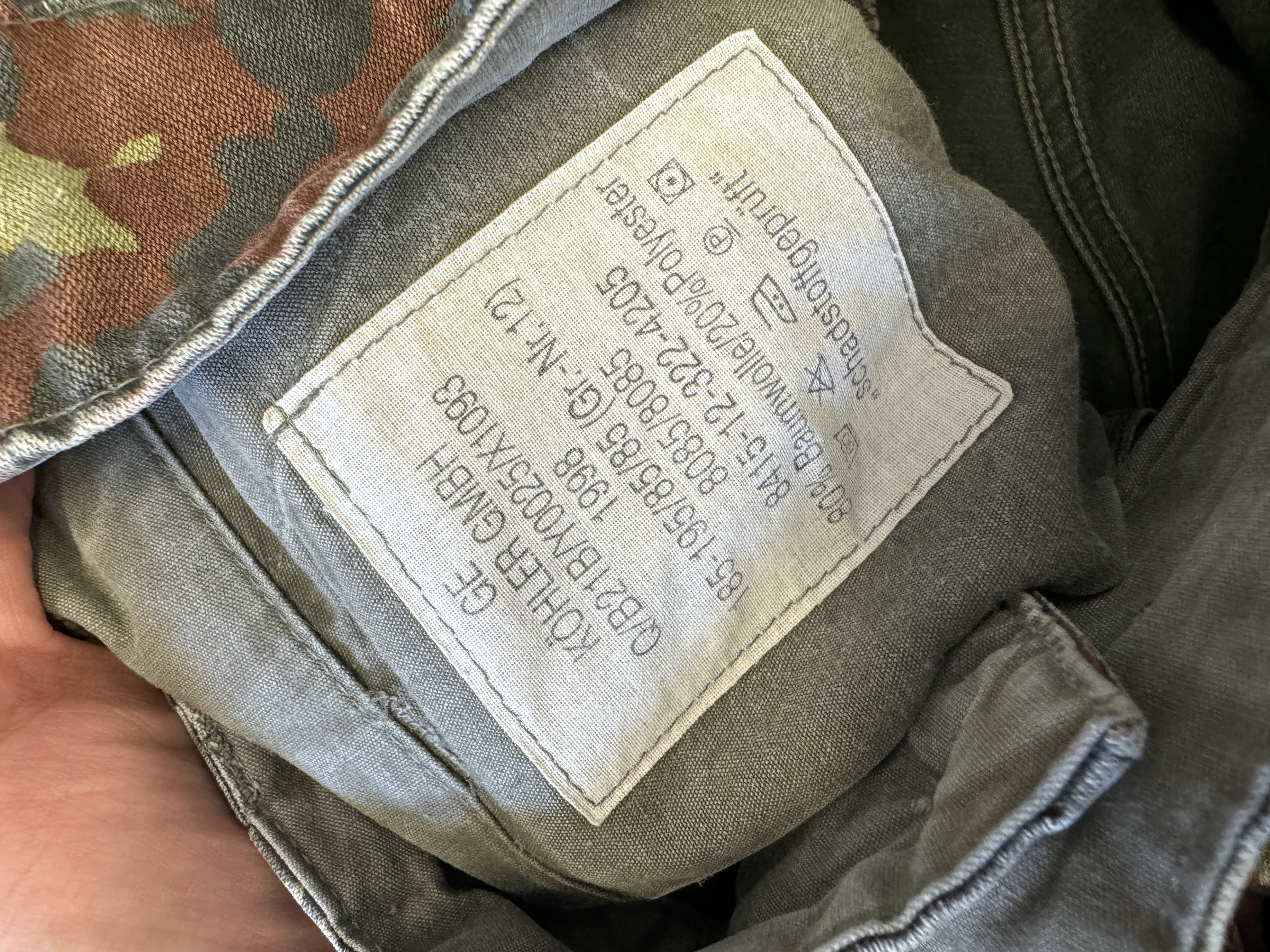 Camouflage Cargo Pants taglia 32 US