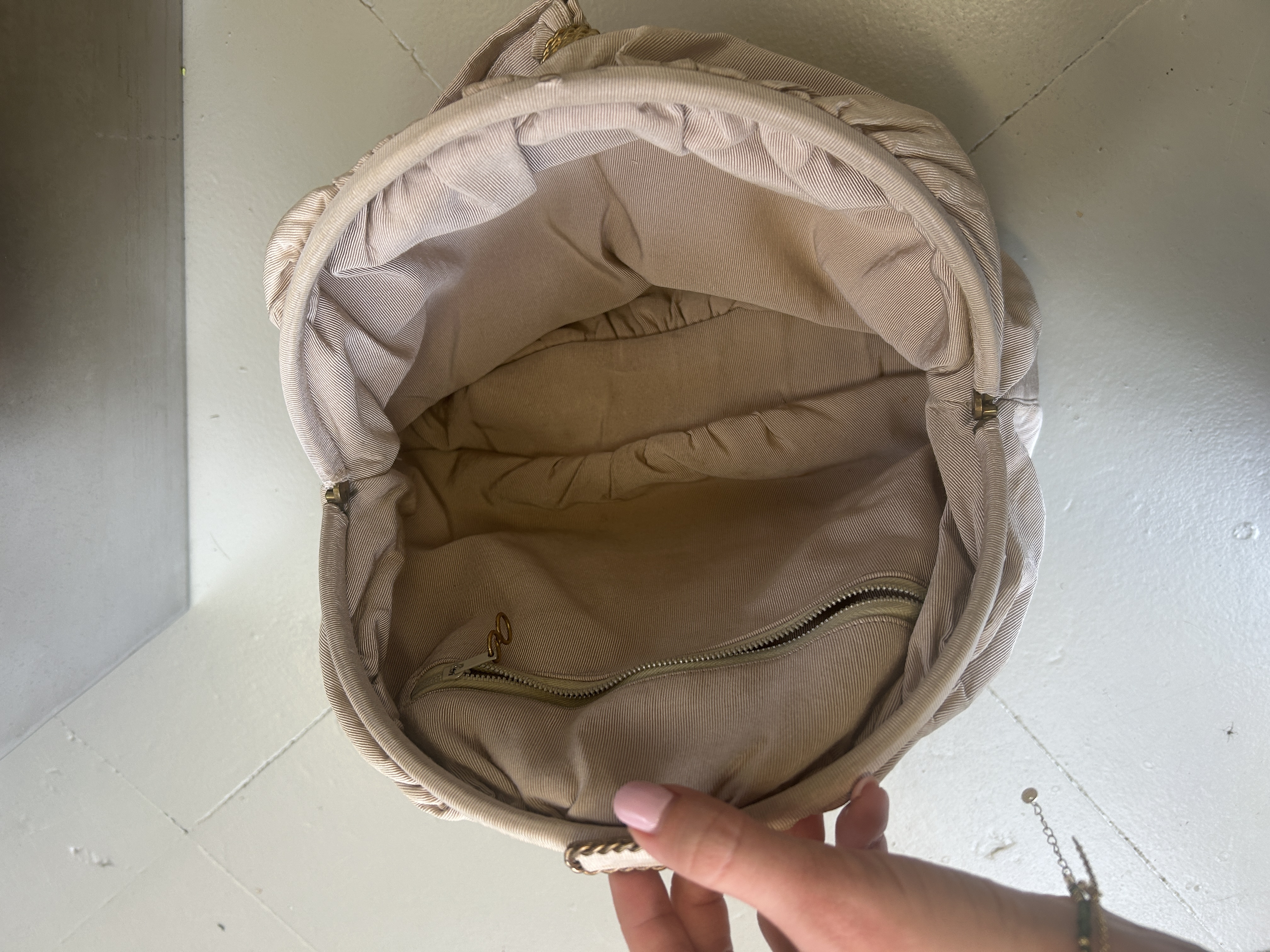 Vintage Beige Handbag 