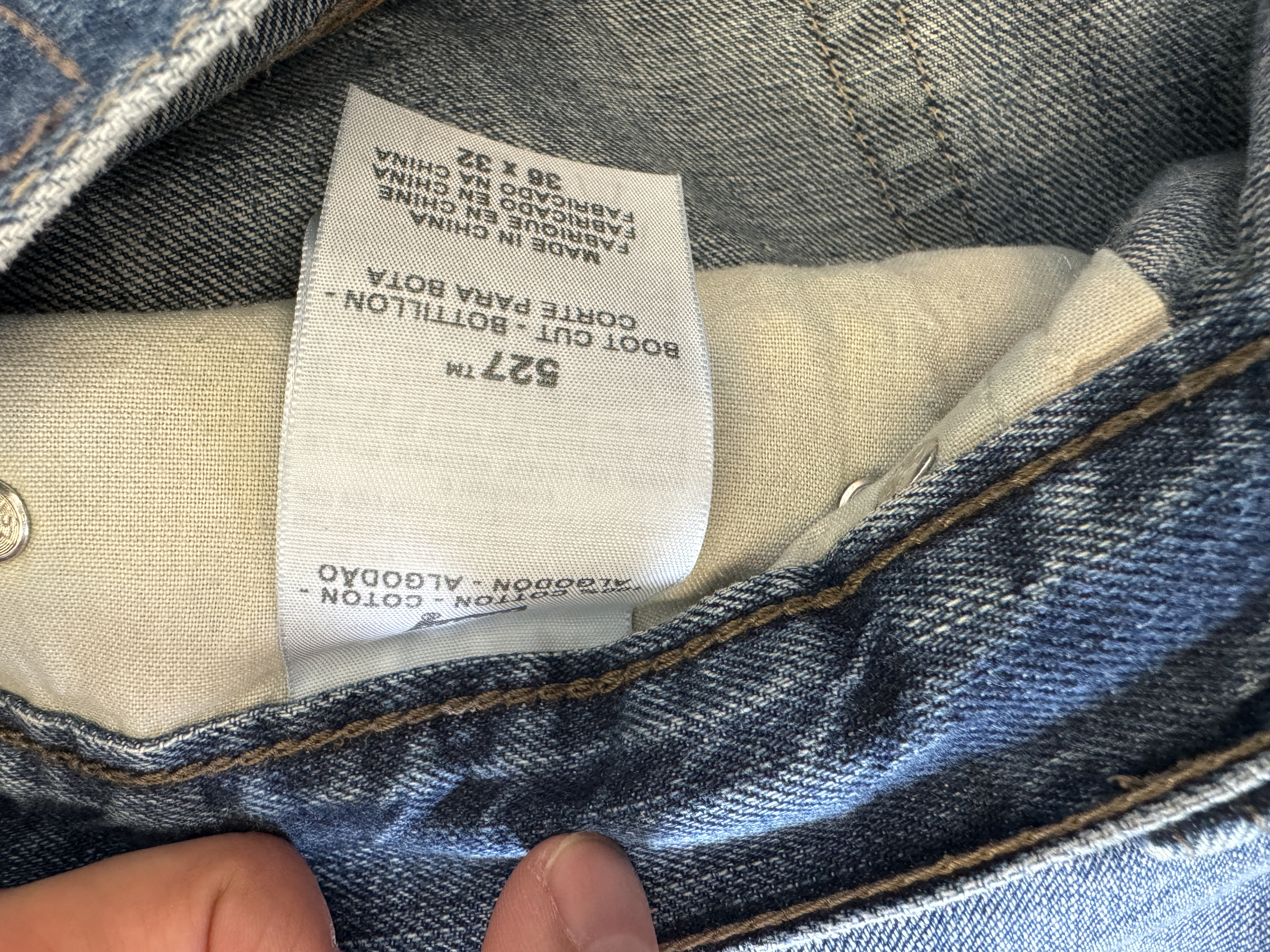 Levis  Blue Denim Jeans bootcut 527 W36 (50IT)