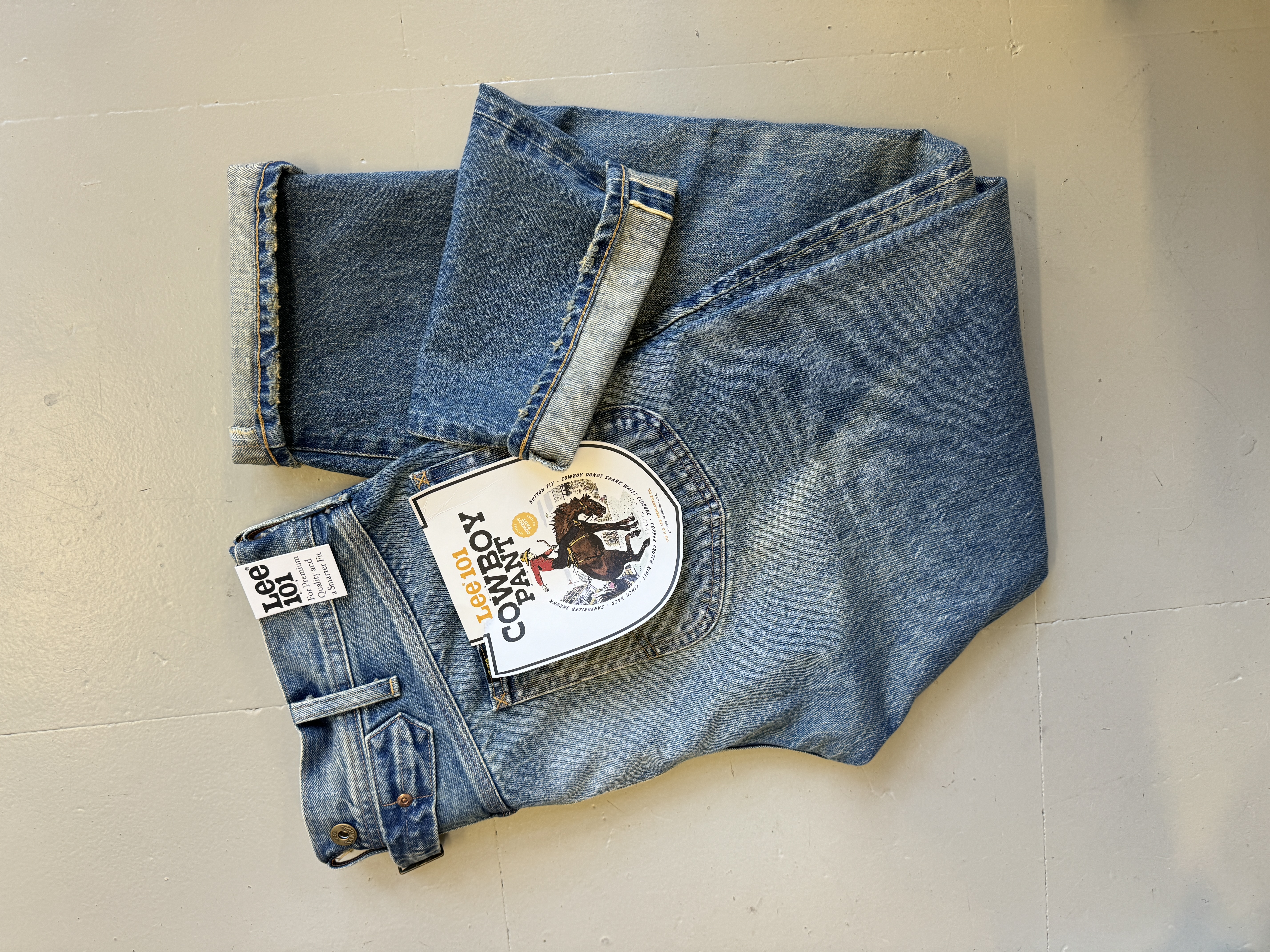 Lee selvedge Denim Jeans made in Japan
