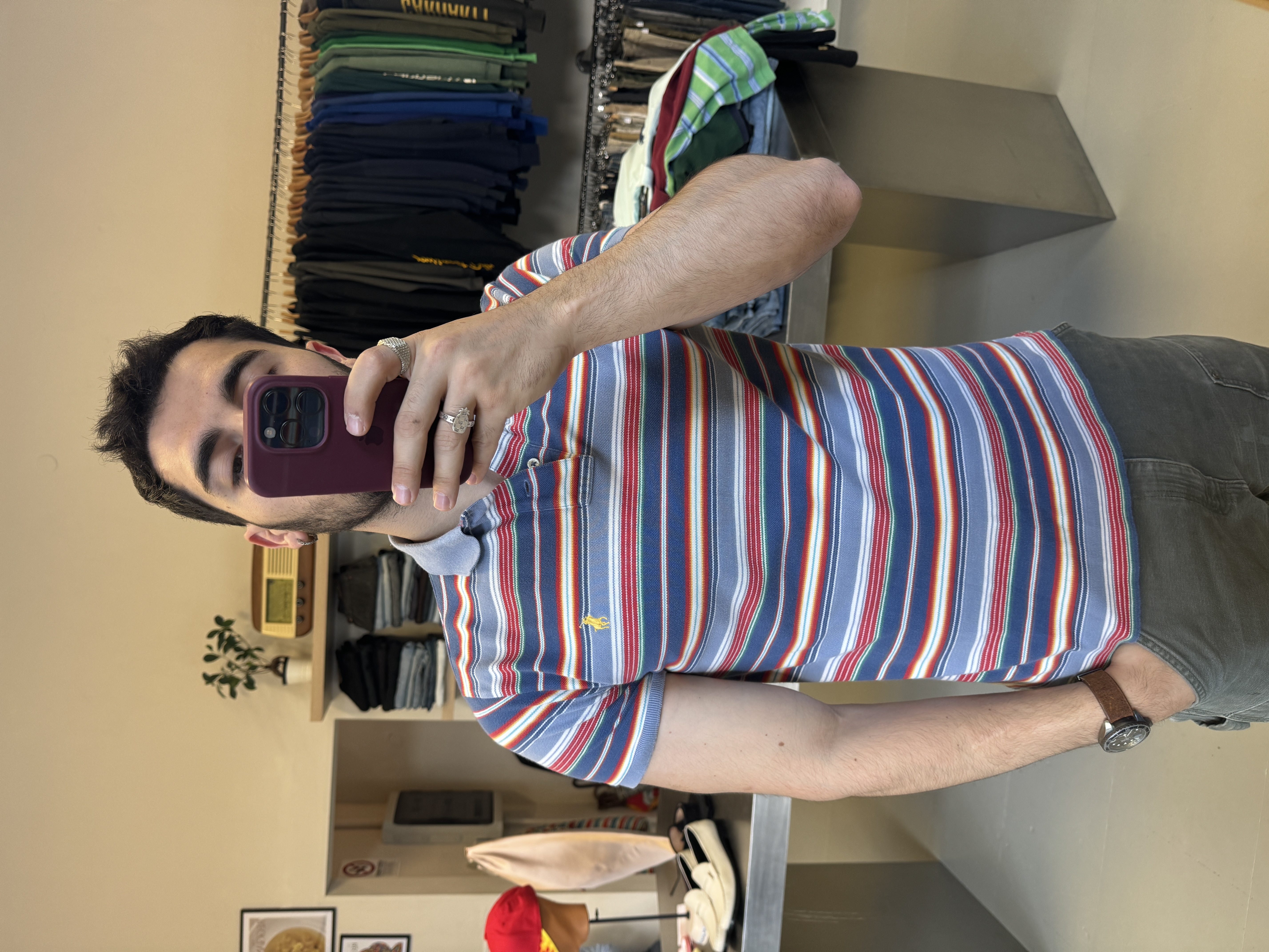 Striped Polo Ralph Lauren T-Shirt taglia S