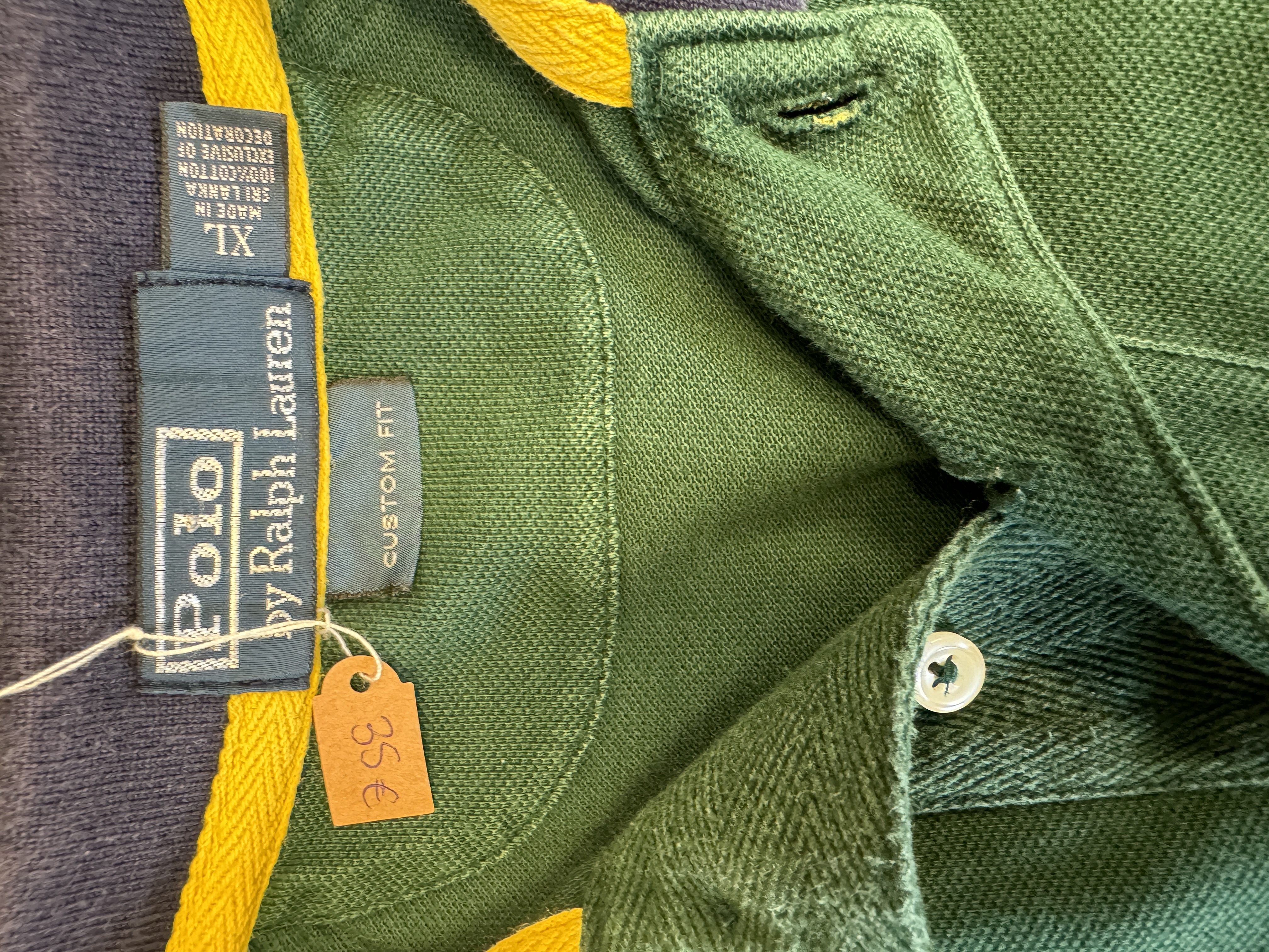 Green Polo Ralph Lauren taglia XL