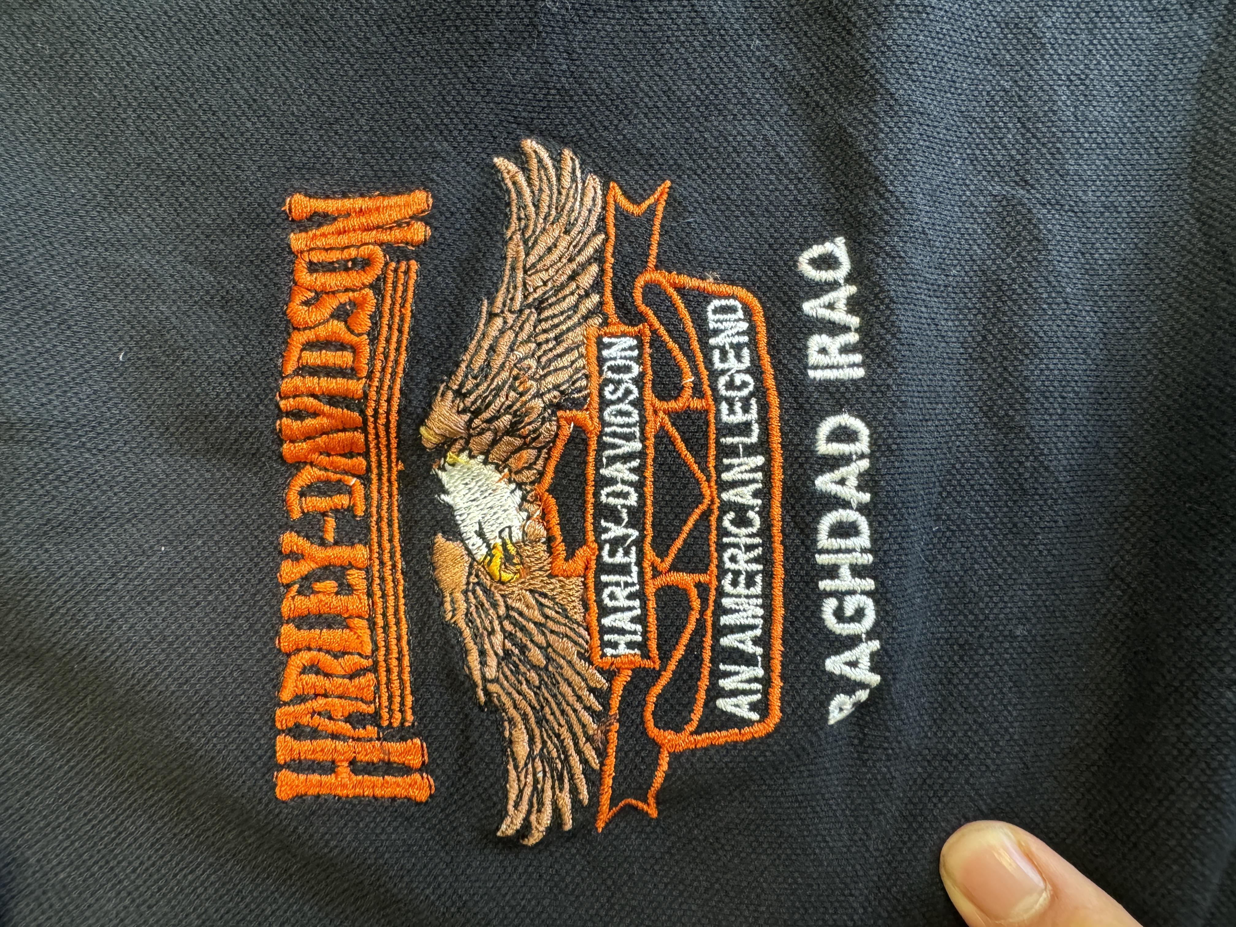 Harley-Davidson Black Polo Shirt taglia XL